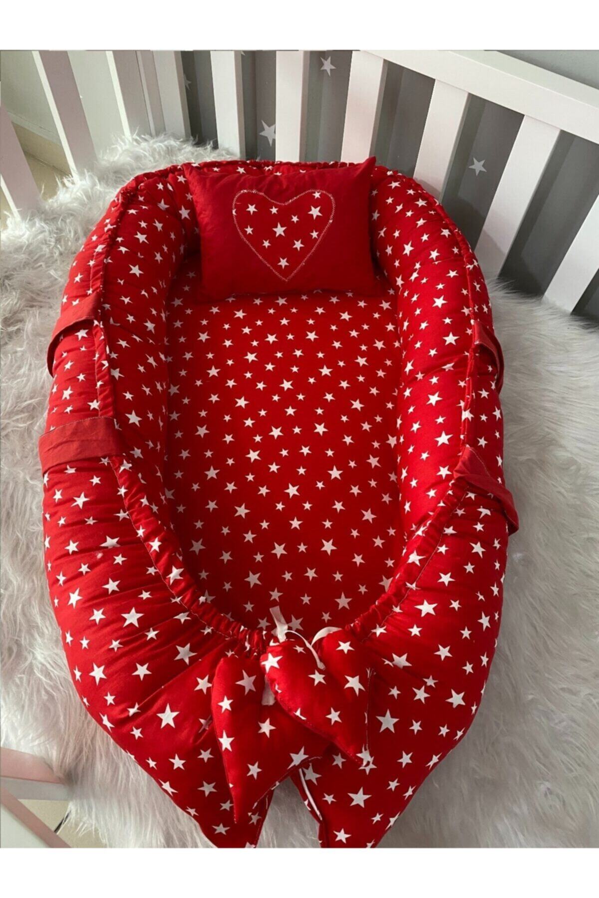Jaju Baby Kırmızı Yıldızlı Tasarım Babynest