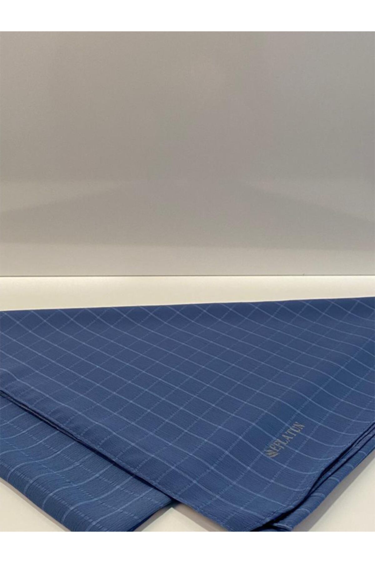 Eflatun Scarflife Krinkıl Şal Indigo Mavi Sls-0001702
