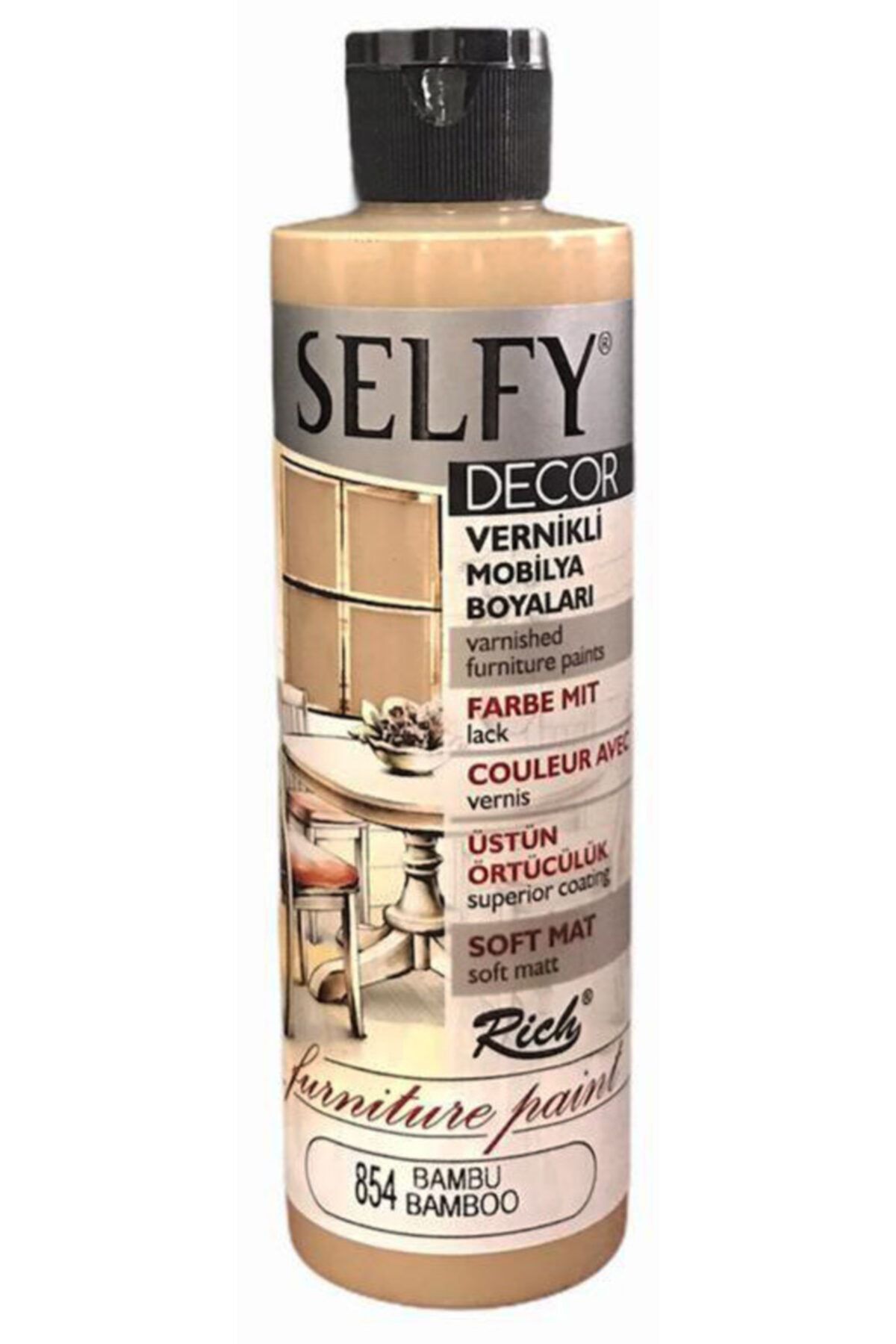 rich selfy decor kendinden vernikli boya 854 bambu 240 cc fiyati yorumlari trendyol