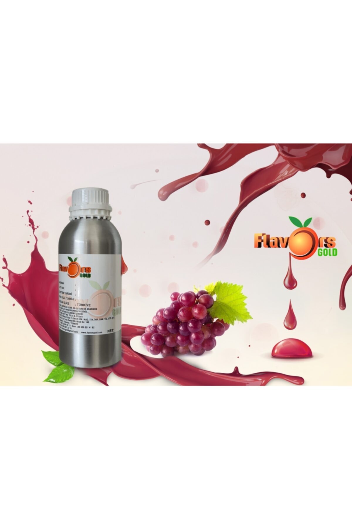GOLD FLAVORS Kırmızı Üzün Emülsiyon Aroması