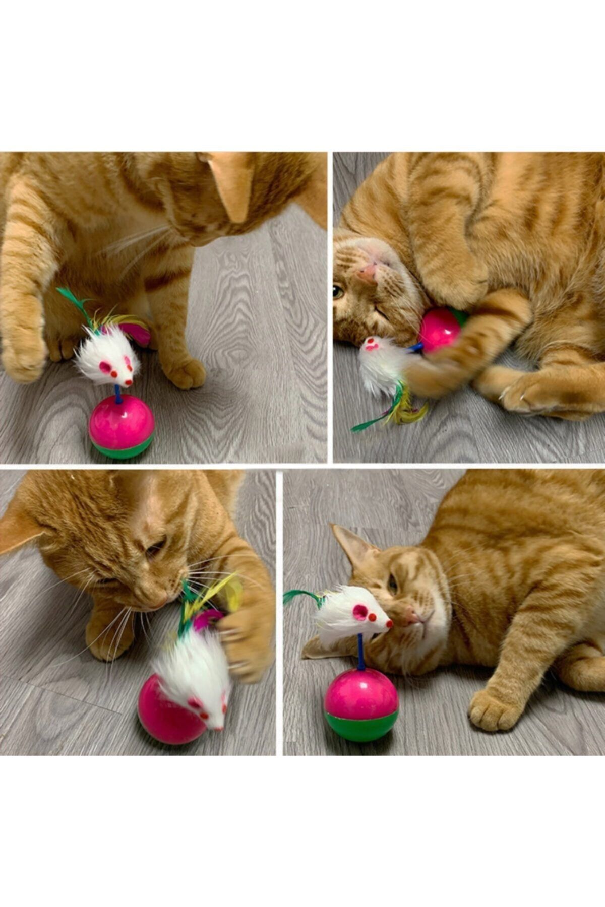 liva promosyon kedi oyun topu tuylu fareli haci yatmaz egitici yavru kedi fare kovalama oyuncagi fiyati yorumlari trendyol