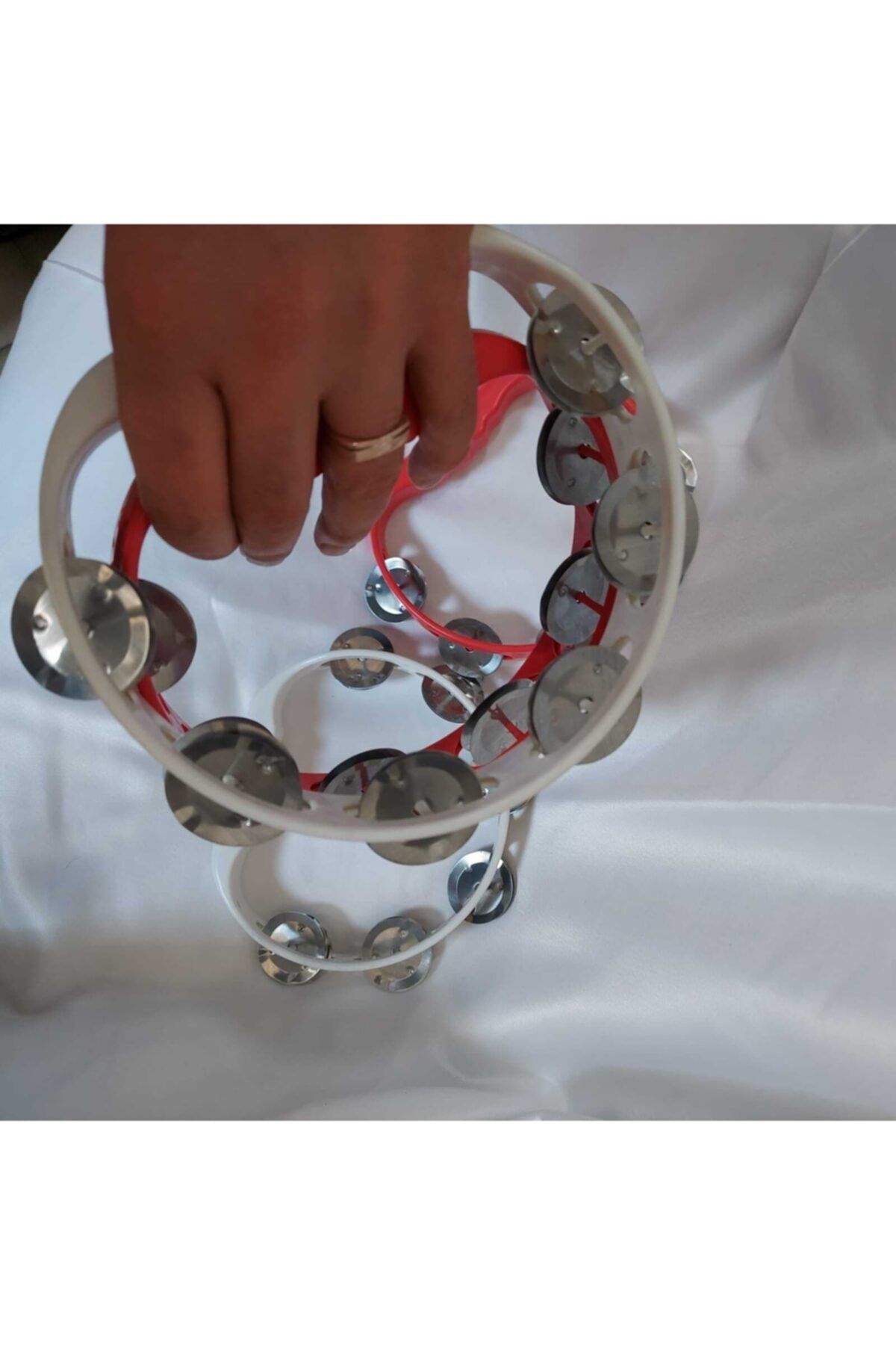 Aker Hediyelik Kına Setleri Düğün Nikah Ürünleri 30 Adet Tef Beyaz Kırmızı Def Ucuz Özel Gün Eşyaları