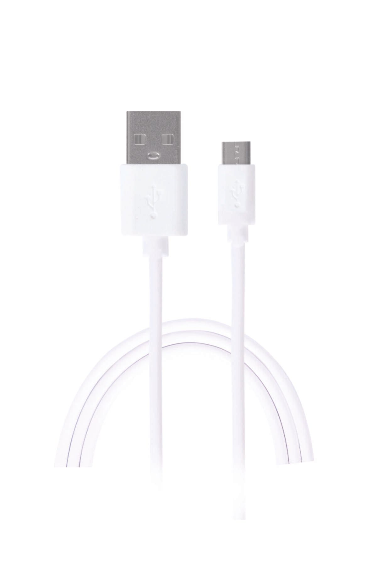 OEM Samsung Huawei Xiaomi Uyumlu Micro Usb Şarj Kablosu Beyaz 120 Cm