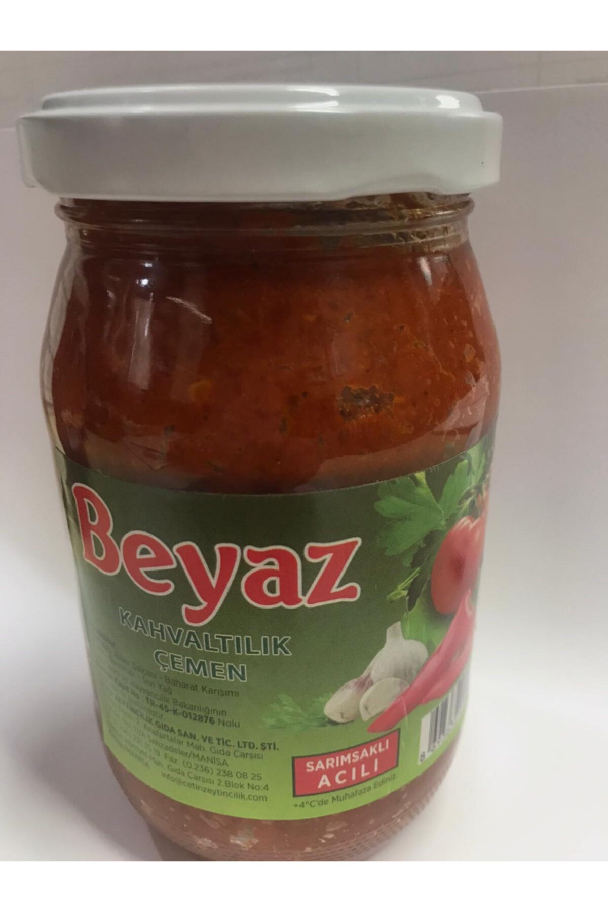 BEYAZ Kahvaltılık Acuka Çemen 350 Gr Acılı-sarımsaklı