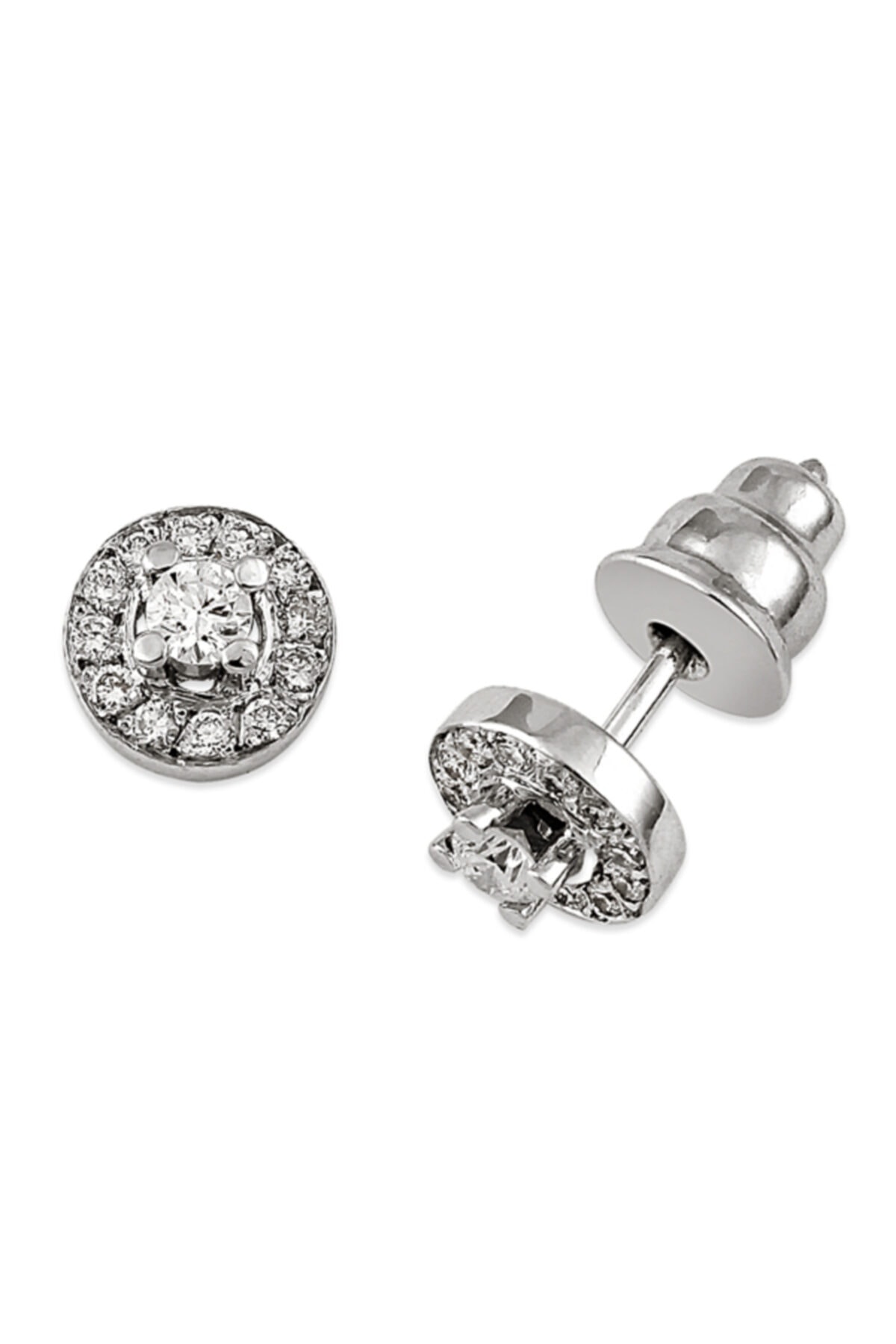 Barok Diamond Pırlanta Küpe 0.34ct 18 Ayar