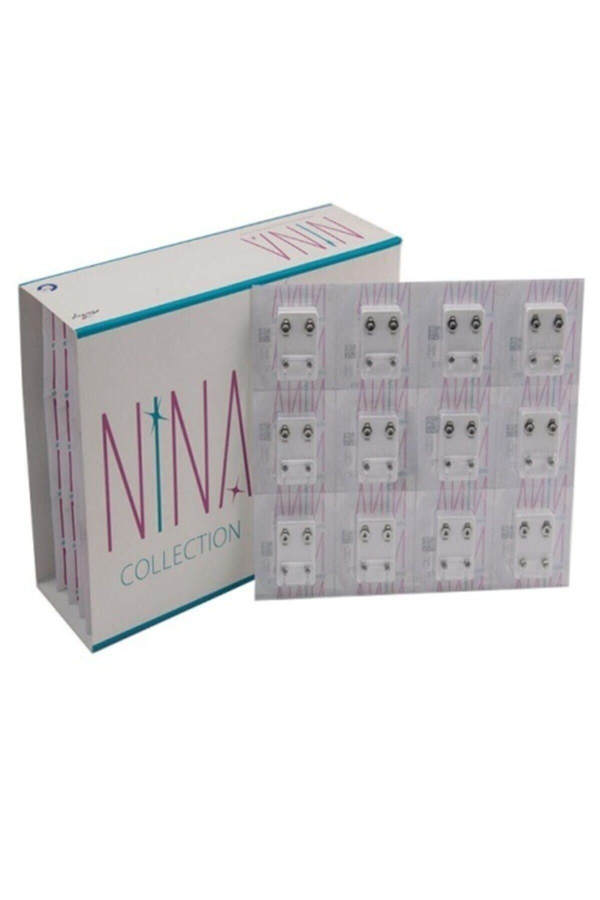 elittrendshop 12 Çift Steril Kulak Delme Küpesi Nina Cerrahi Çelik Küpe Günlük Kullanıma Uygun