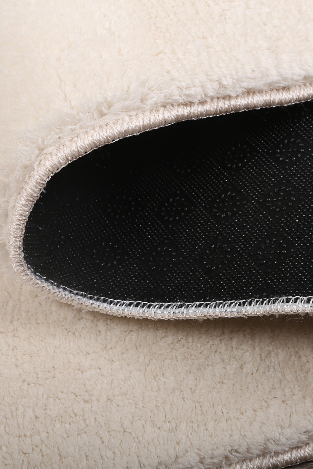 فرش ضد لغزش ضد لغزش کرم ریلکس با پایه قابل شستشو با پرز بلند فرش پست مدرن