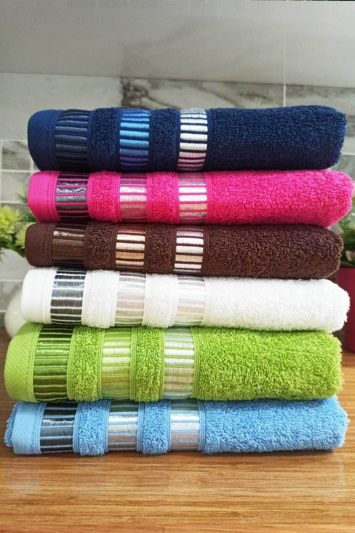 Multi coloured sales hand towels