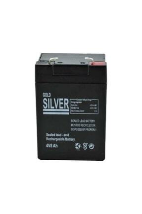 Gold Silver 4 Volt 8 Amper Akü 4 V 8 A Bakımsız Kuru Akü Image 0