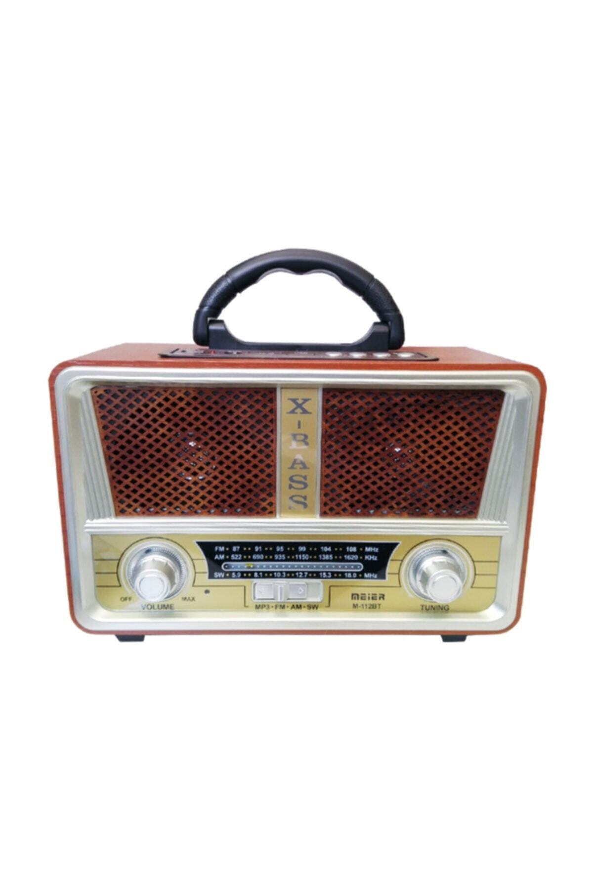 Meier M-112bt Usb/sd/mp3/bluetooth Şarjlı Nostaljik Radyo