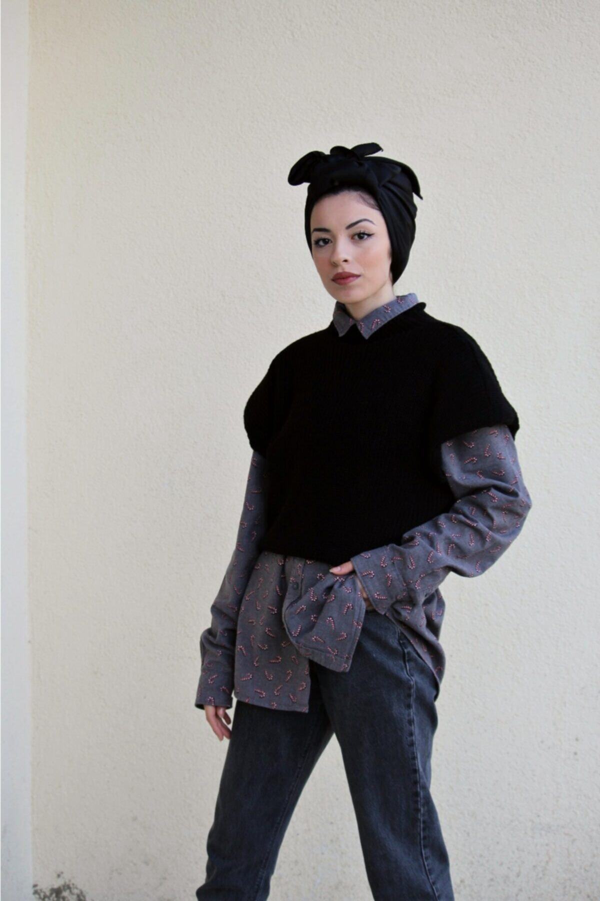 HappyHoursBoutique Vatkalı Triko Süveter Hhb