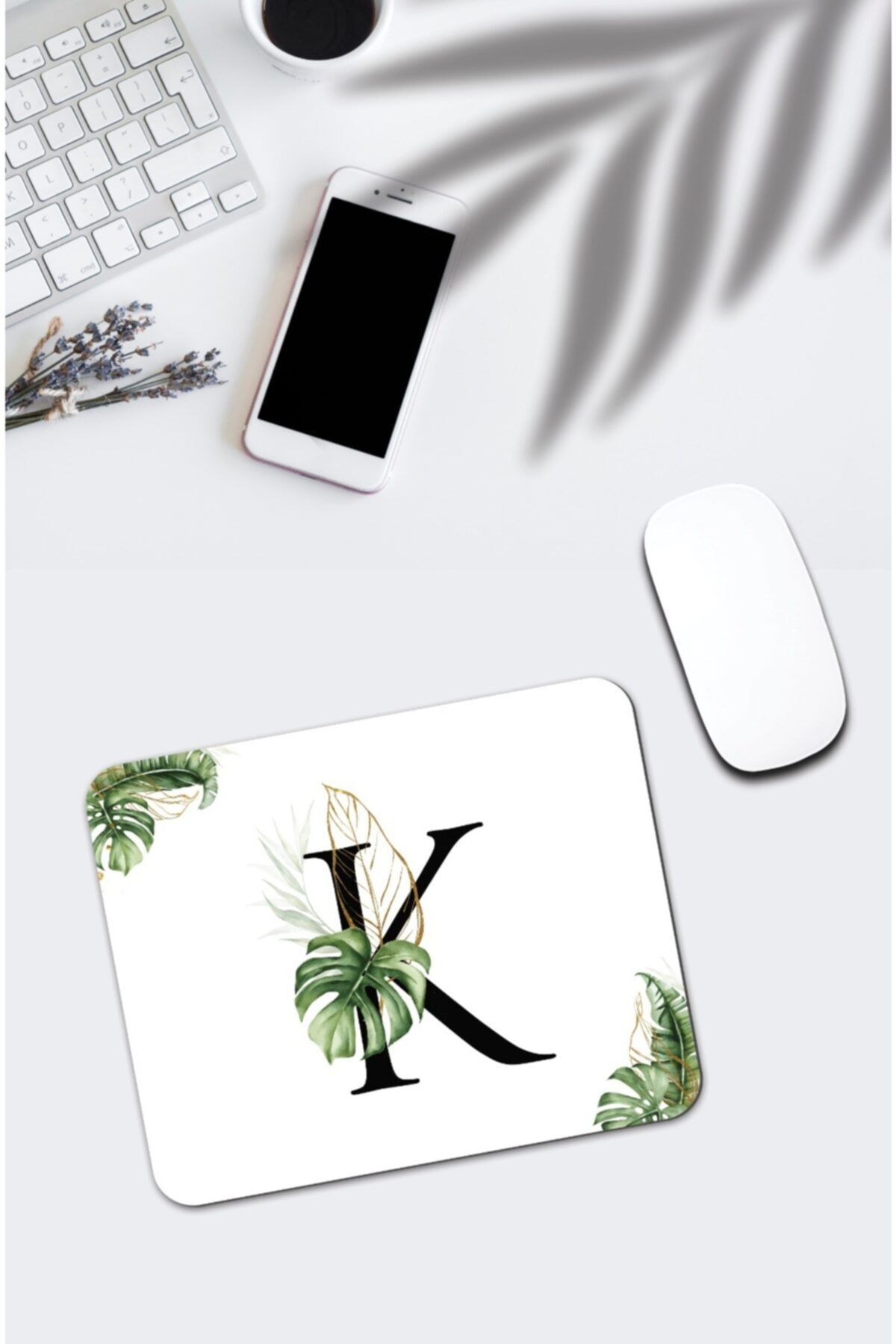 pixolog Tropik Desenli K Harfi Mouse Pad 321