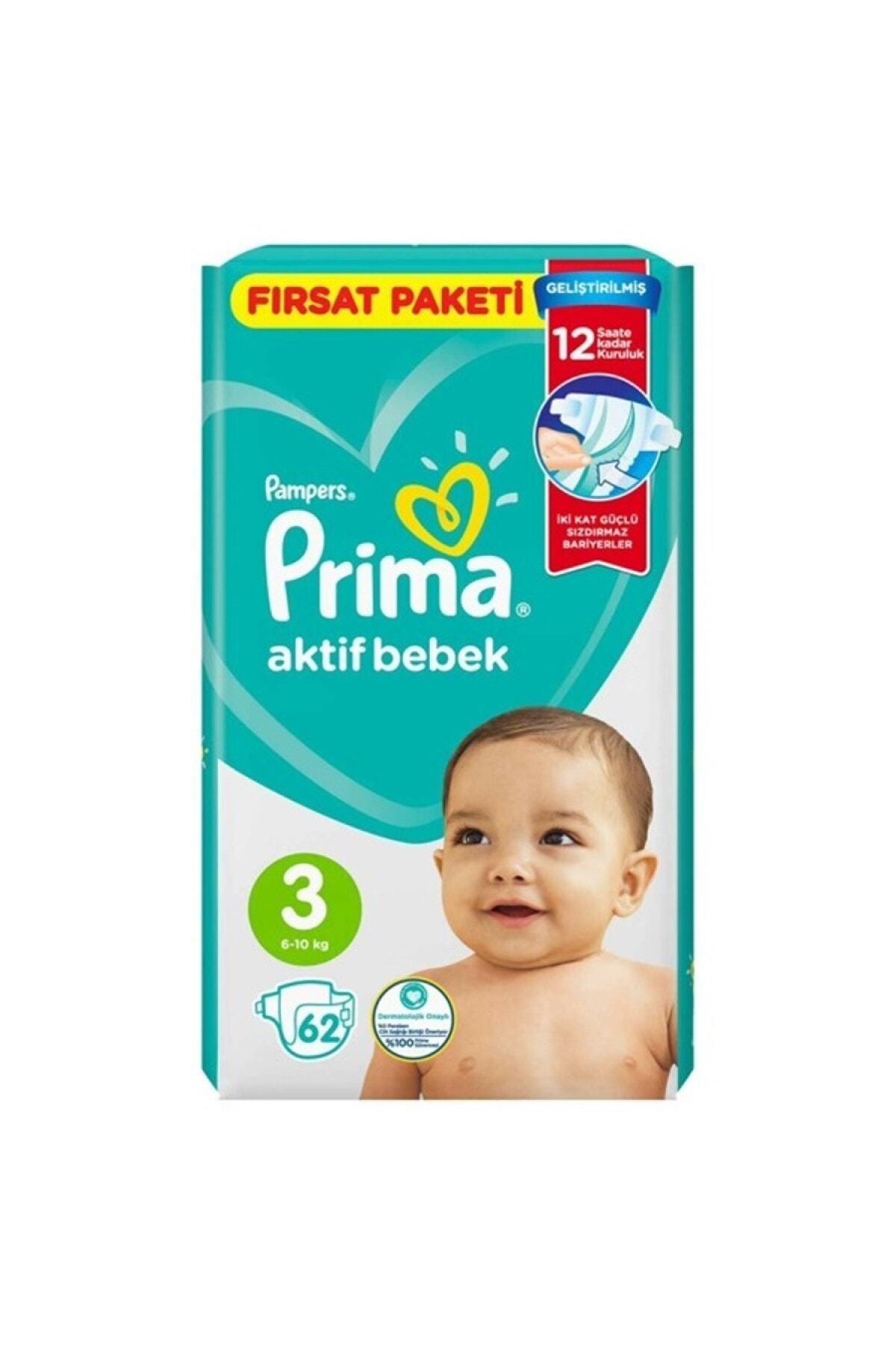 Prima Aktif Bebek Fırsat Paketi 3 Beden 62'li