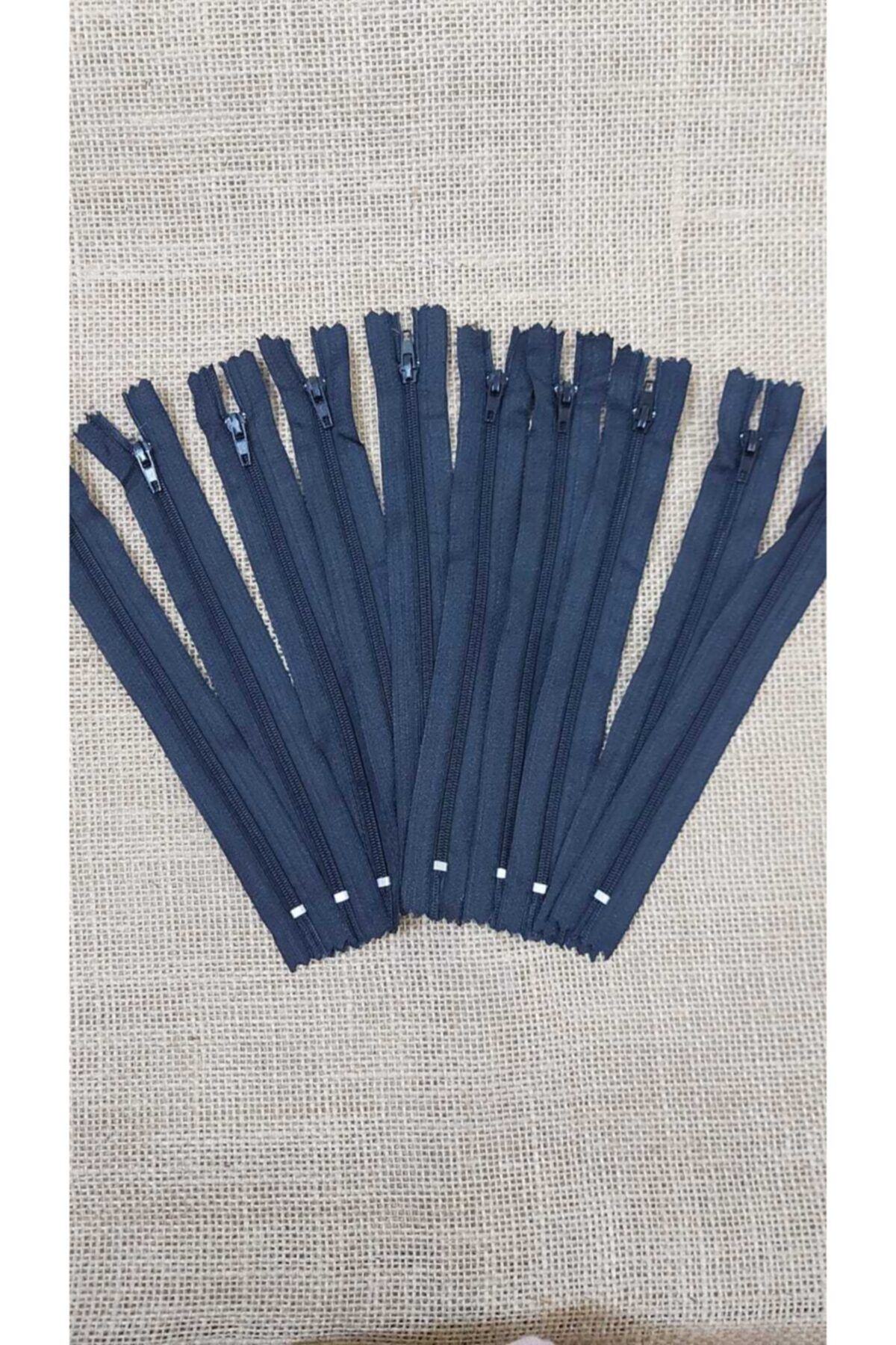 memisshop Etek Pantolon Fermuarı 18 Cm Siyah 10 Adet