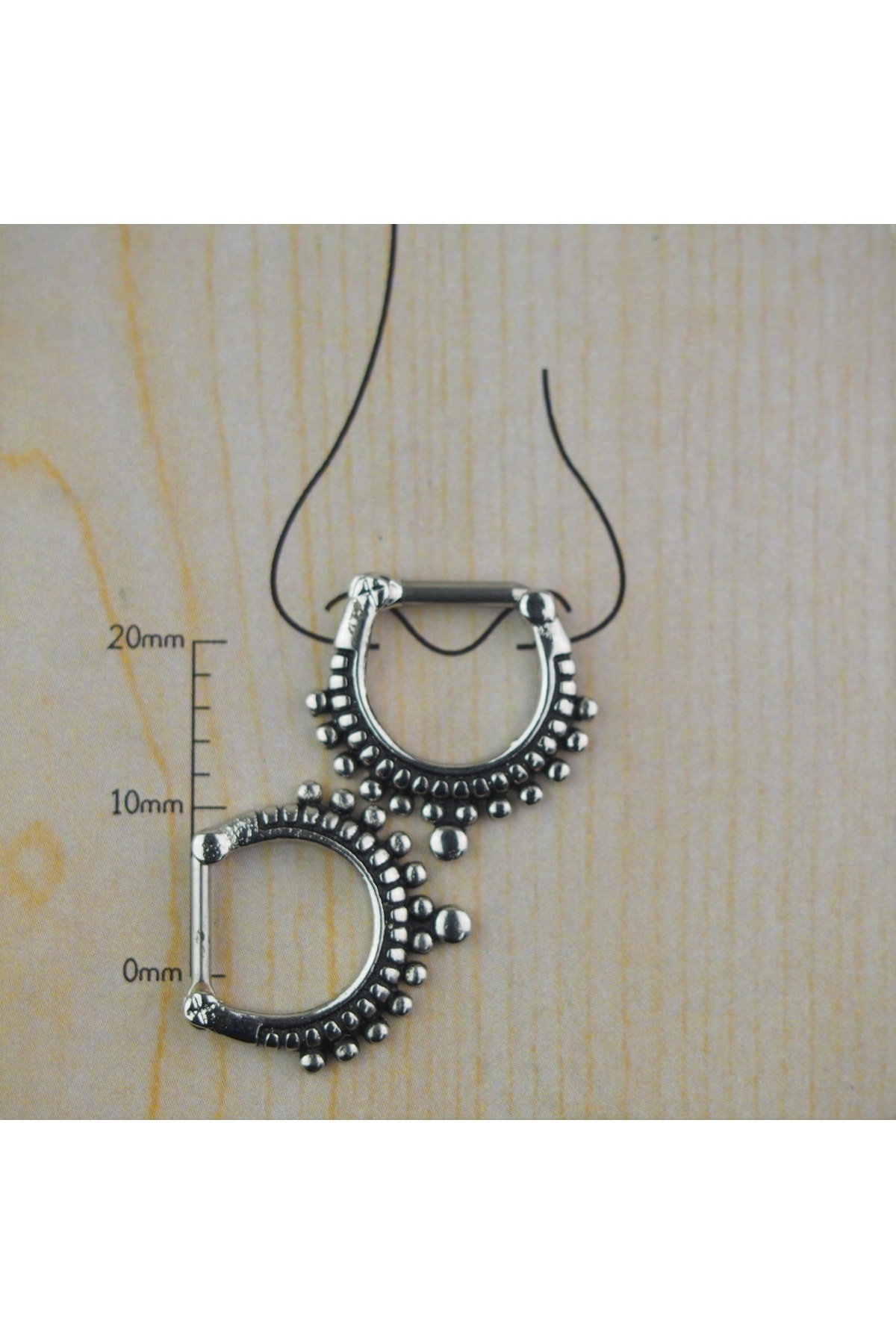 Abuksubukşeyler Cerrahi Çelik Narasimha Septum Piercing 10 Mm