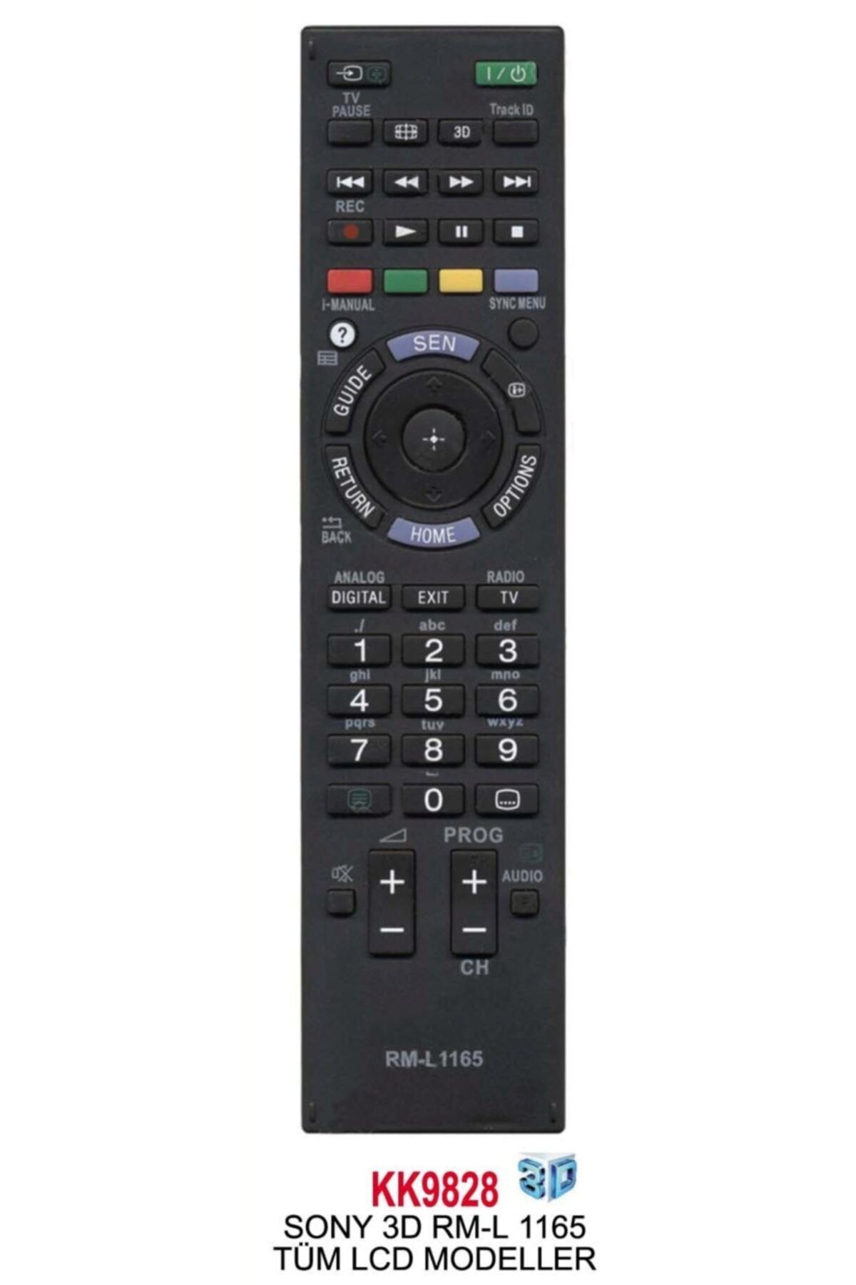 Sony Rm-l1165 3d'li Lcd/led Tv Kumanda