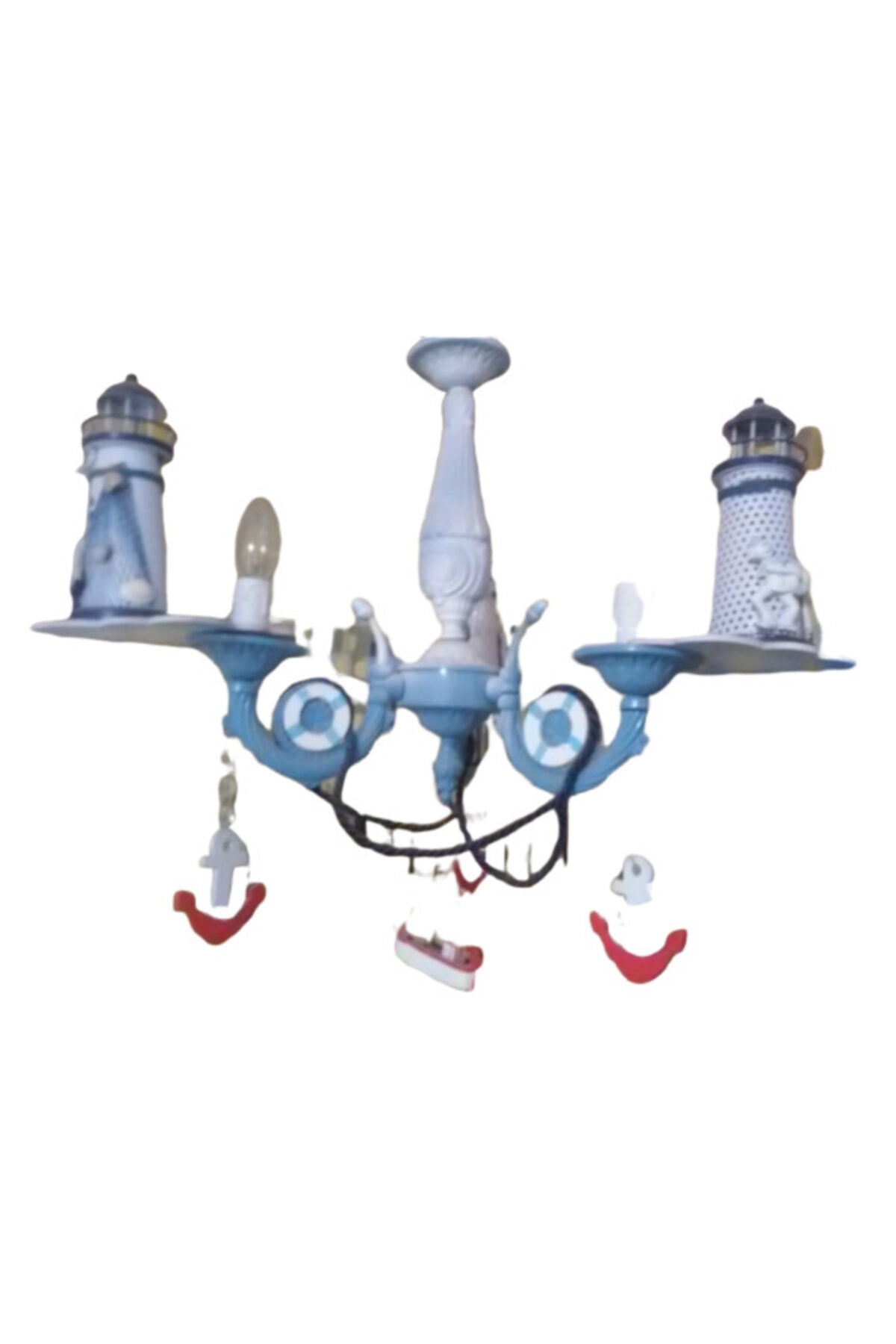 bebekulpdekor Denizci 3 Kuleli Avize Bebek Çocuk Odası Avizesi