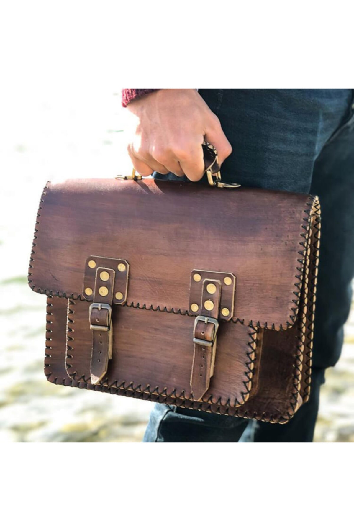 HediyeSec Unisex Deri Çanta