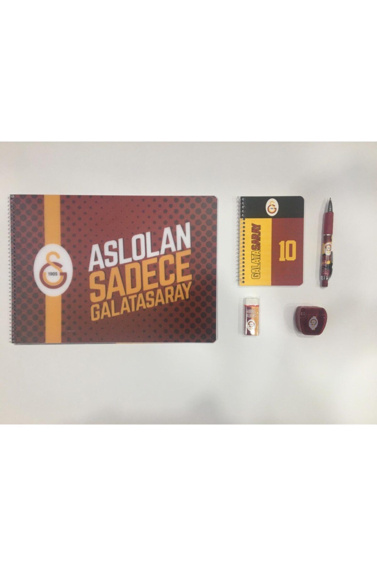Galatasaray Lisanlı Resim Defteri-Not Defteri-Uçlu Kalem-Silgi-Kalemtraş