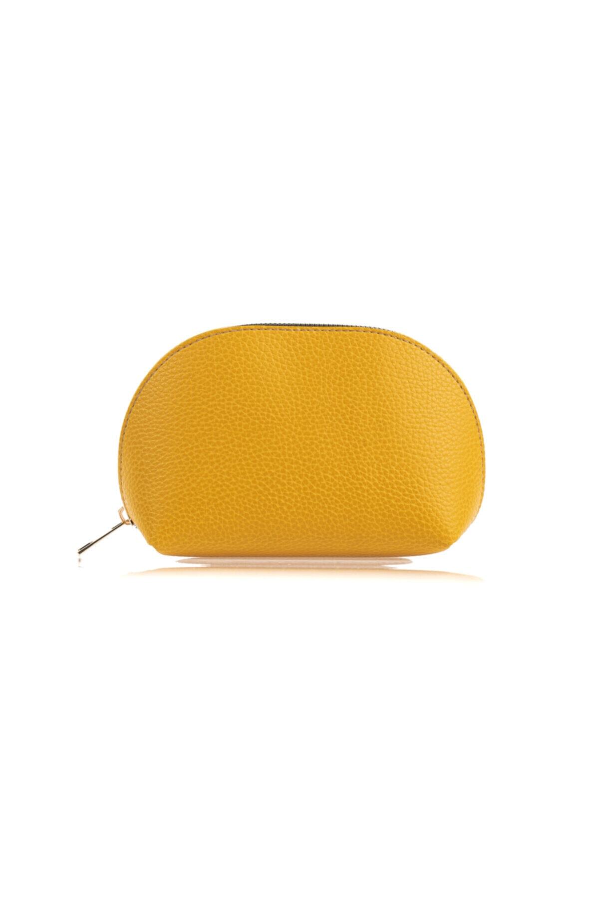 Miniso Mınıso Oval Kozmetik Çantası (hardal)