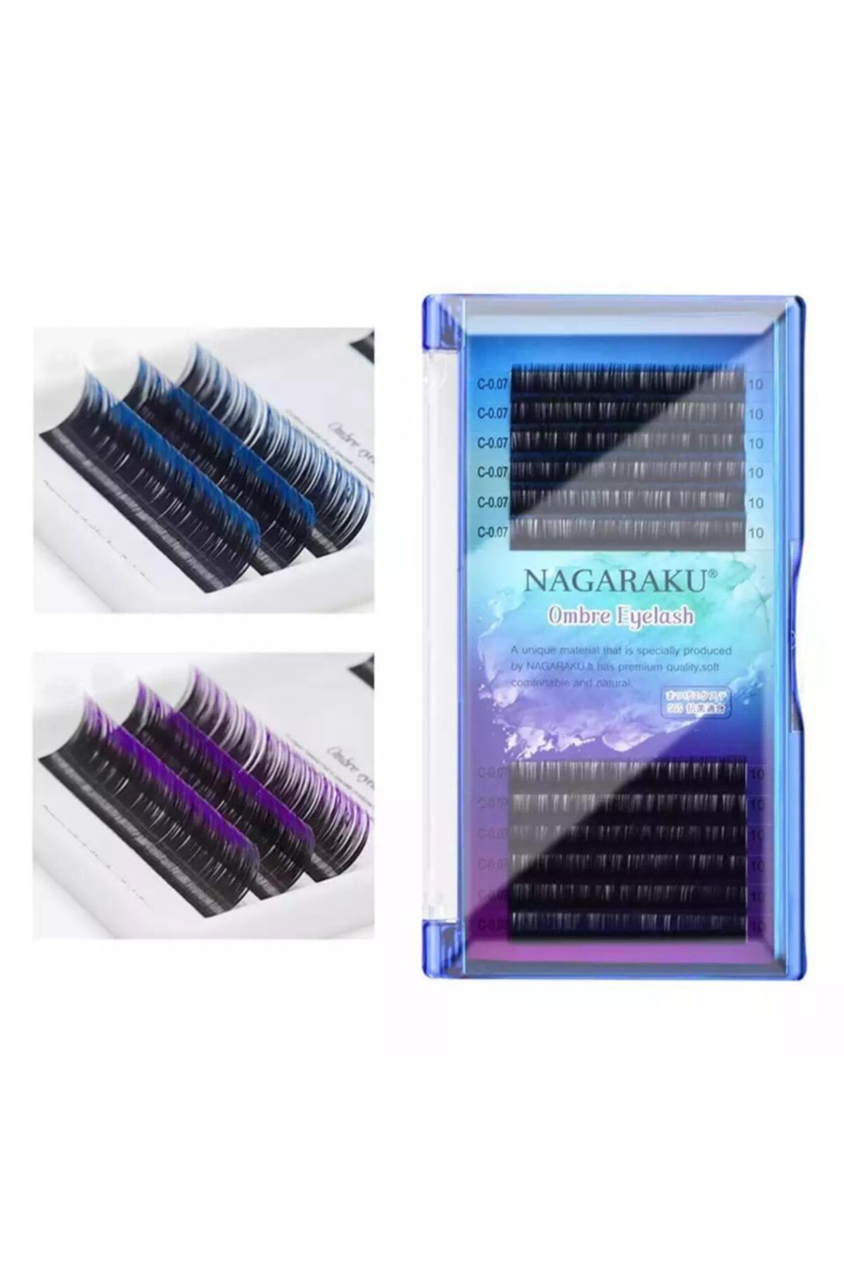 NAGARAKU 0,07 D 13mm Ombre Ipek Kirpik