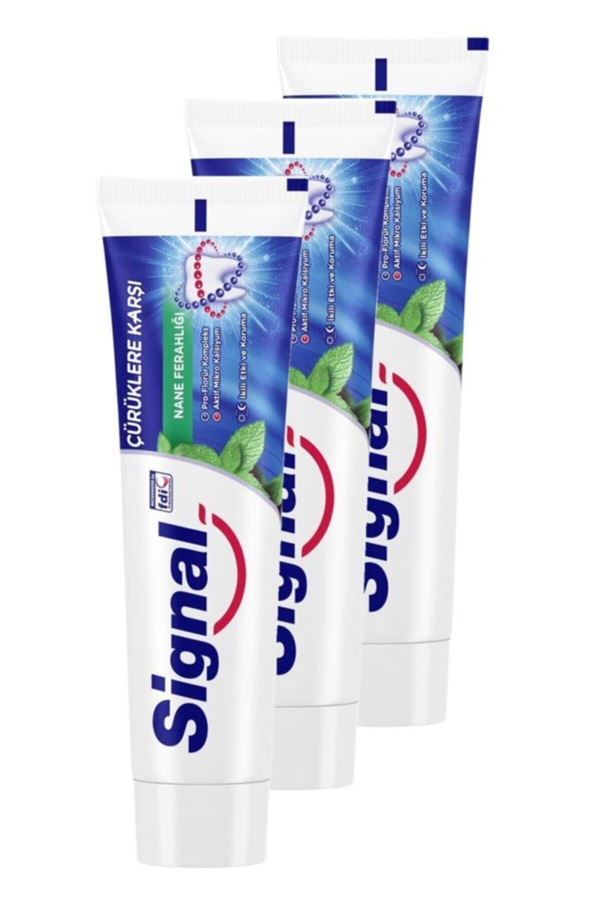 Signal Beyaz Güç Nane Diş Macunu 100ml 3 Adet