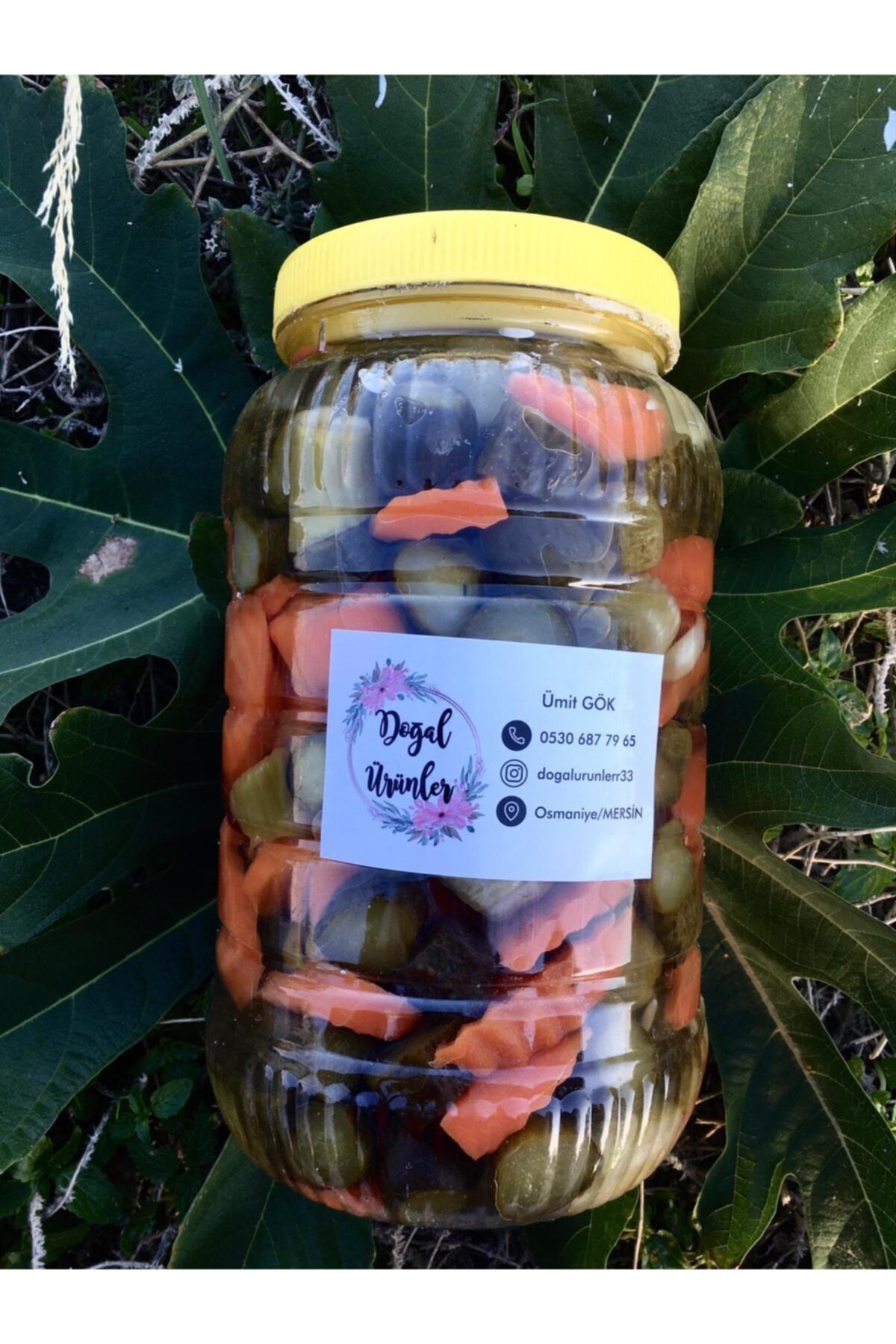 Ümit Gök Doğal Ürünler Doğal Fermente Sirkeli Karışık Turşu 3 kg