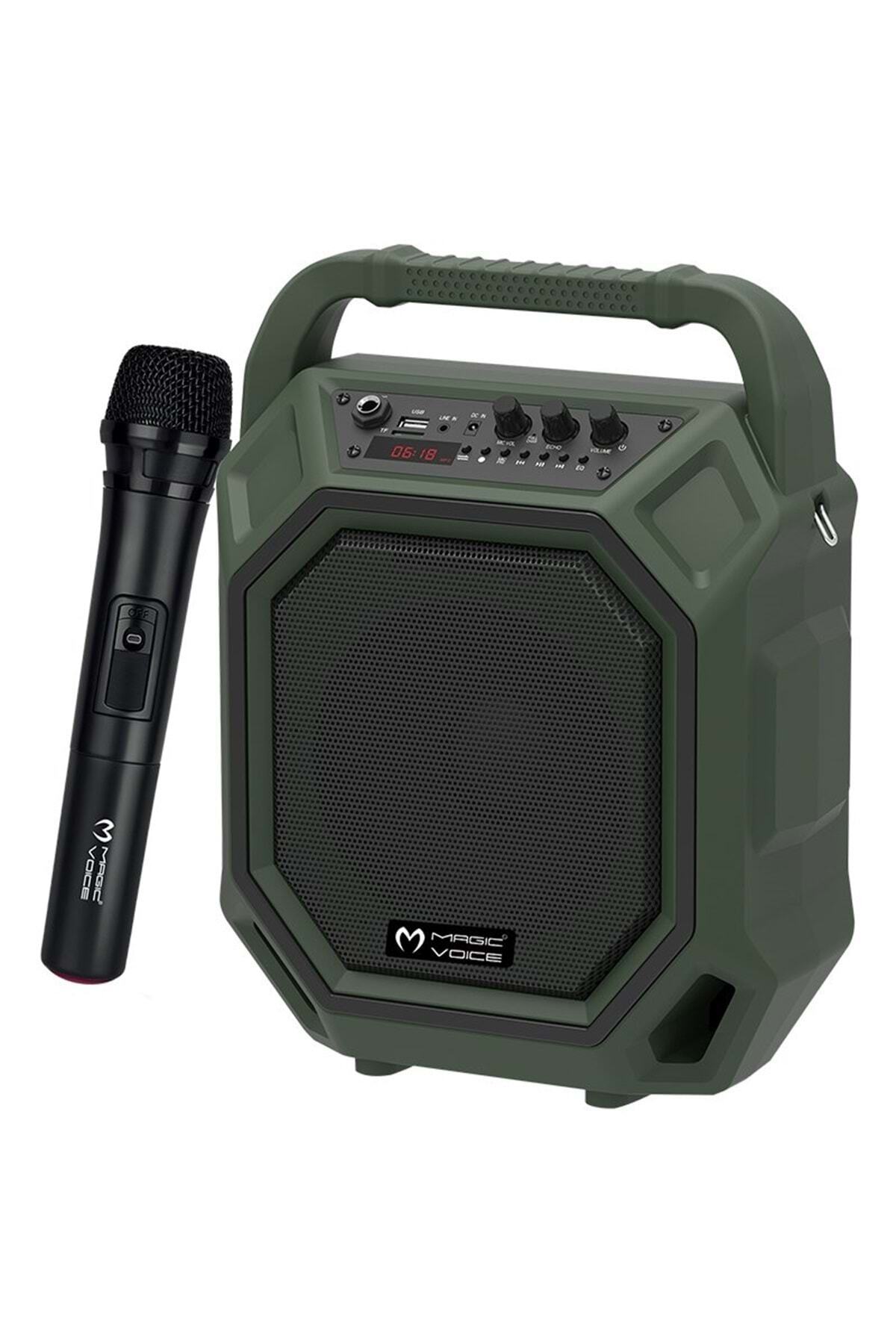 MagicVoice 18430 Mv-10132ae Kablosuz El Mikrofonlu Usb-sd-bt Taşınabilir Seyyar Ses Sistemi