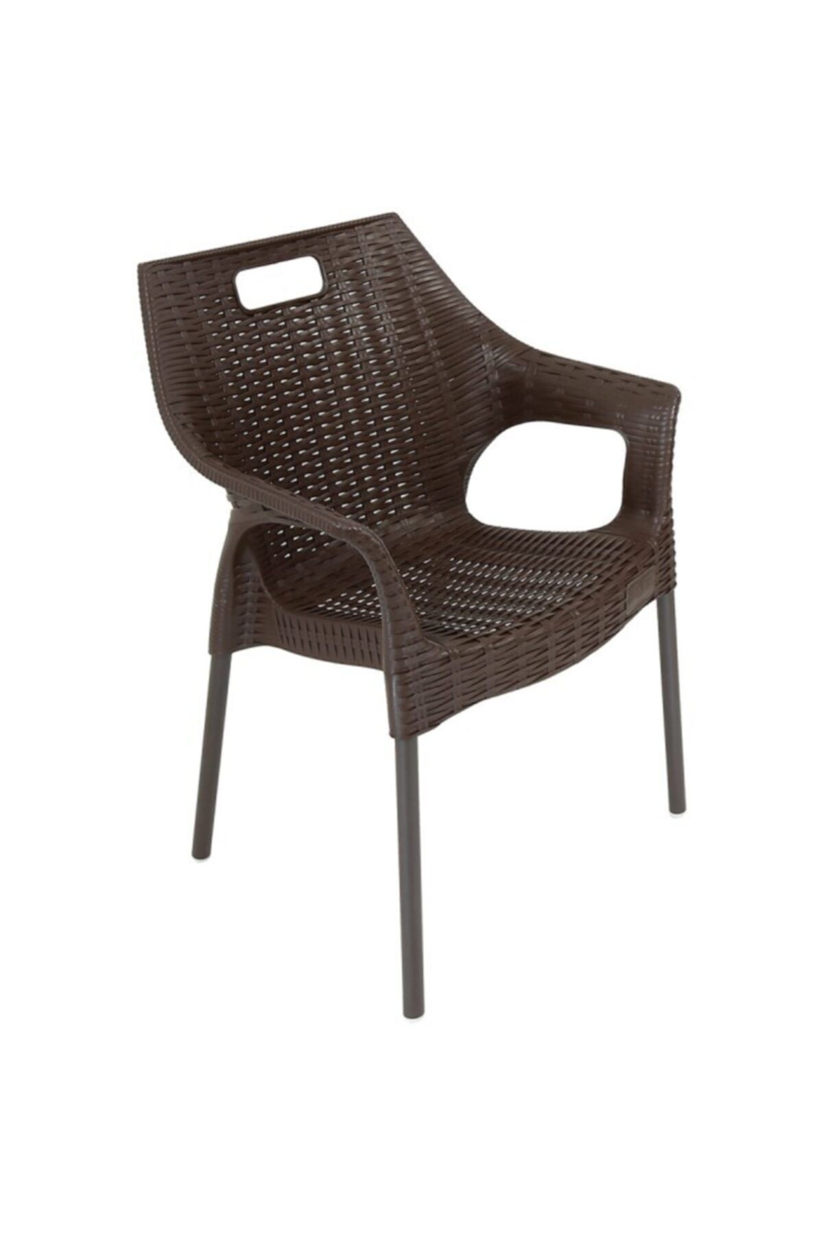 Mandella Star Rattan Koltuk (4 ADET) Kahverengi