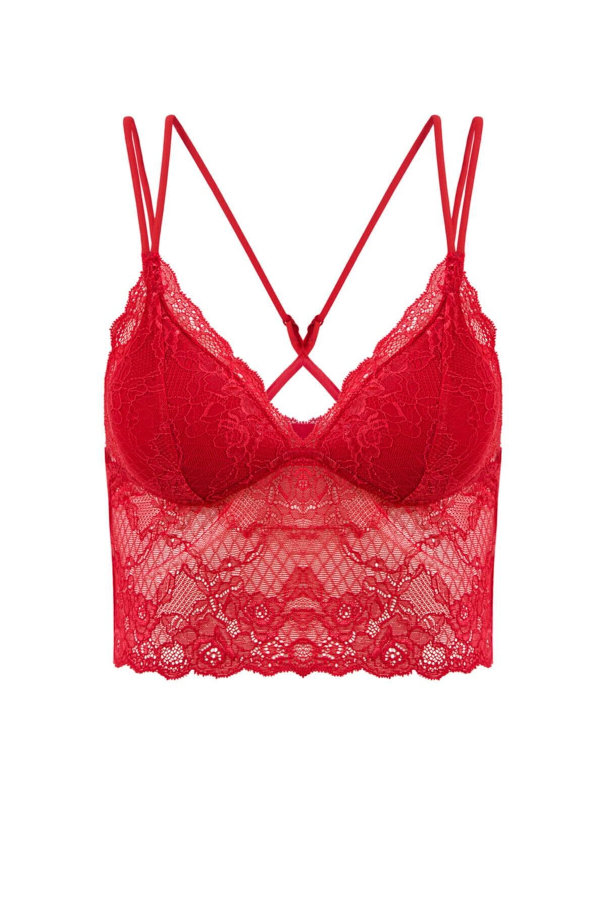 HAREM SUARE Kadın New Murcia Bralet Kırmızı