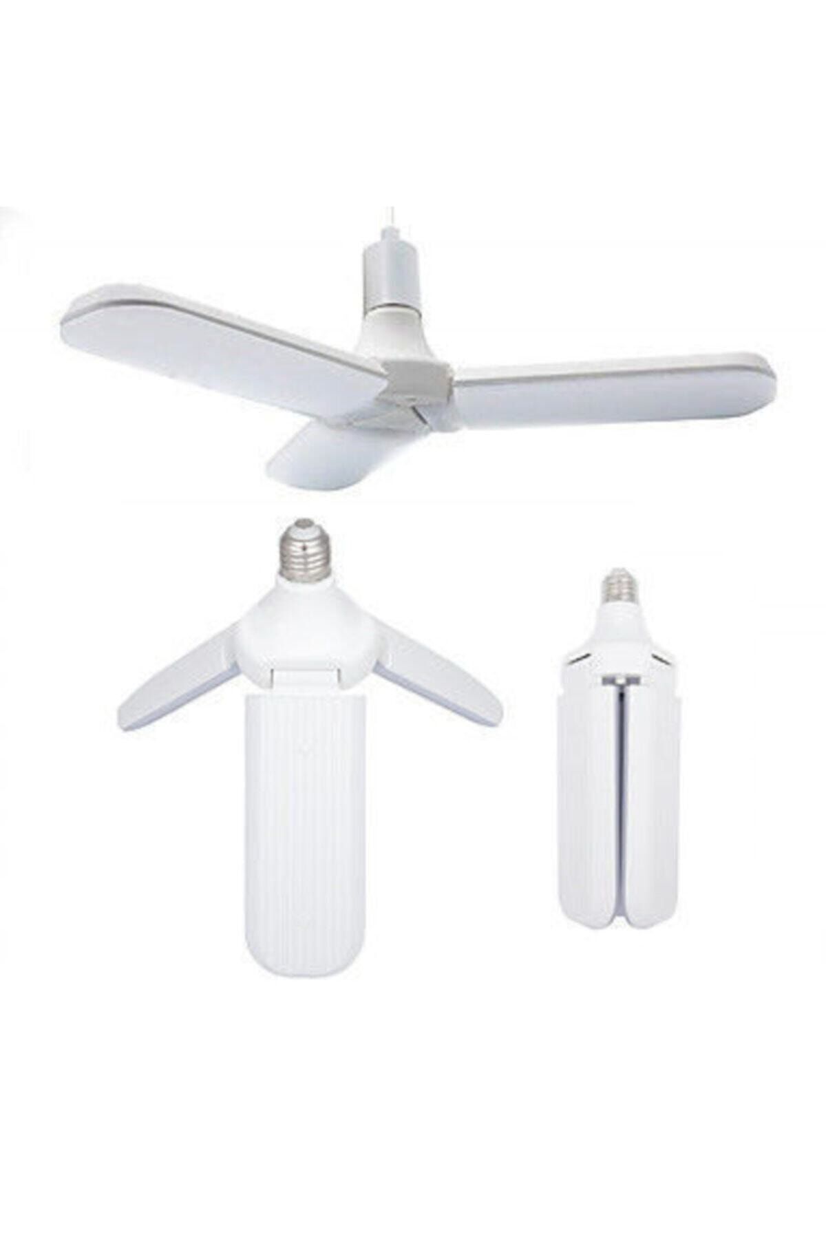 ALKILIÇ Led Fan Ampul Yüksek Işık Ve Konforlu 3 Pervaneli 45 Watt Fan Aydınlatma