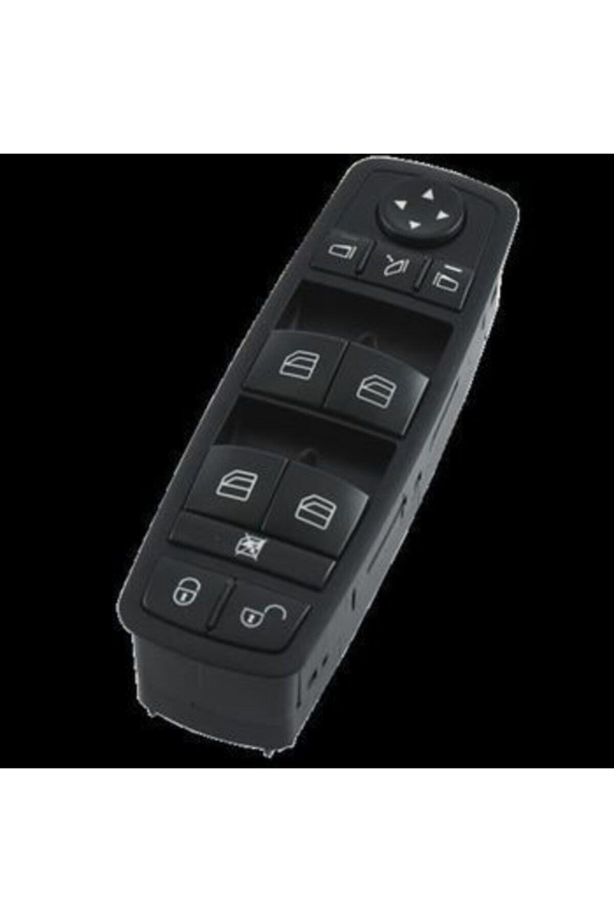 MCAR Cam Açma Anahtarı Sol Dörtlü Siyah Mercedes W169 W245 (adet) (oem No:a1698206710)