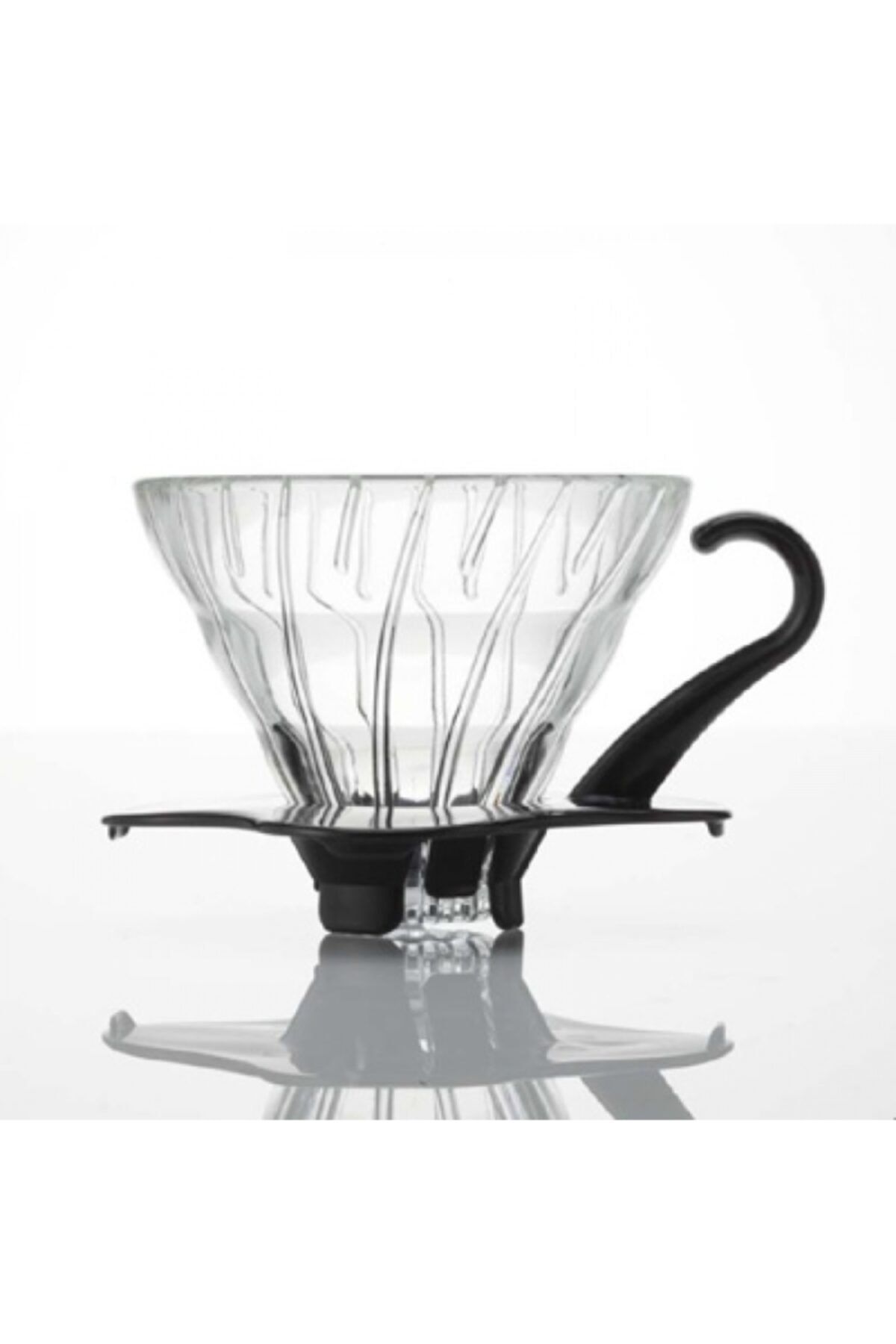 Hario V60 01 Siyah Cam Dripper