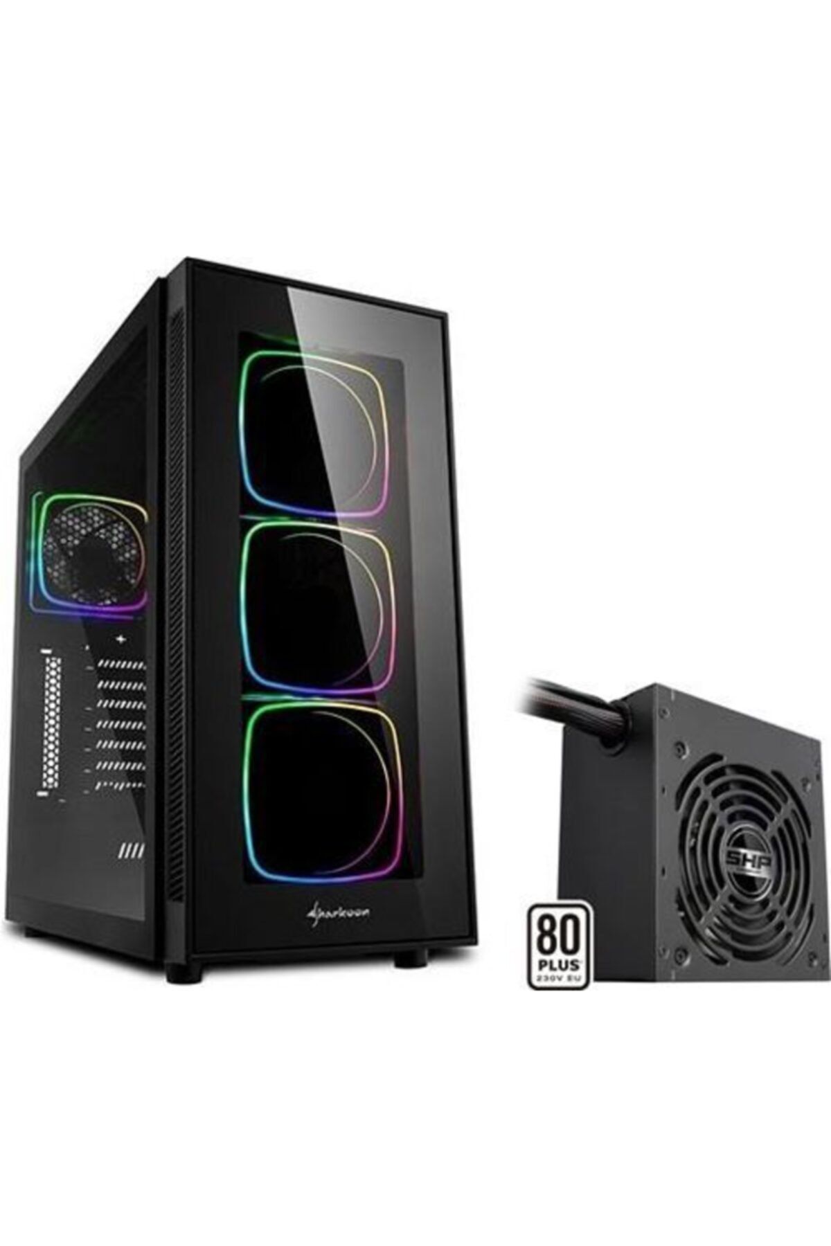 SHARKOON Tg6 Rgb Mıdı Tower+650w 80+ Atx