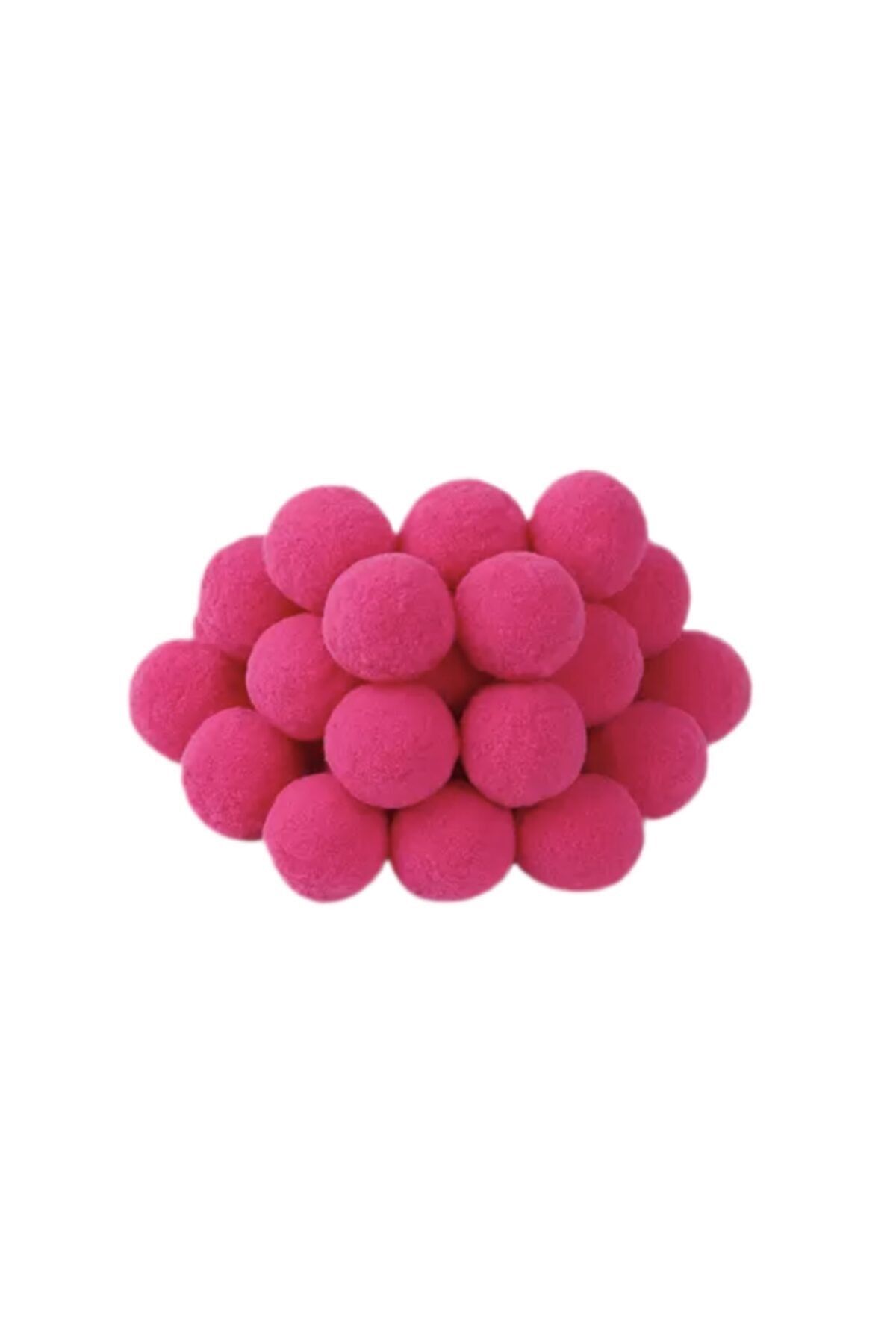 Yumuşakkeçe Koyu Pembe Yumuşak Ponpon Peluş 100 Adet 2cm