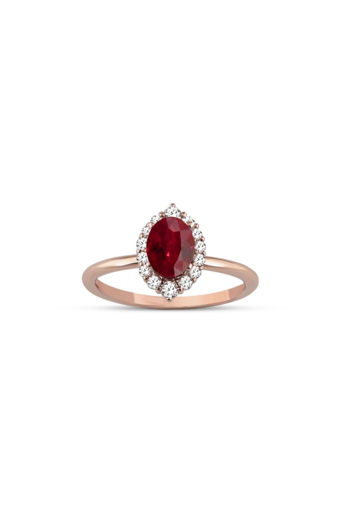 Diamine Altın 1.45 Carat Oval Pırlanta Yüzük