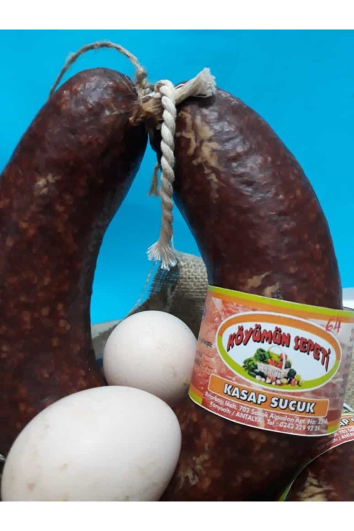 Köyümün Sepeti Afyon Sucuğu 1000gr Köy Sucuğu