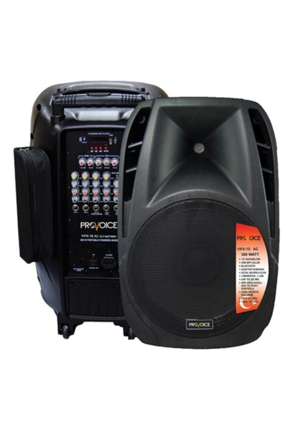 Provoice Vpx-15 Ac 300 Watt 15 Inç Taşınabilir Hoparlör Sistemi