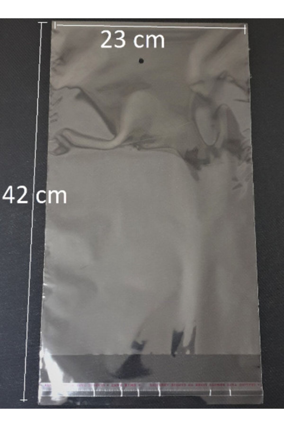 YİĞİT TİCARET Şeffaf Yapışkanlı Poşet 23x42,5 cm100 Adet