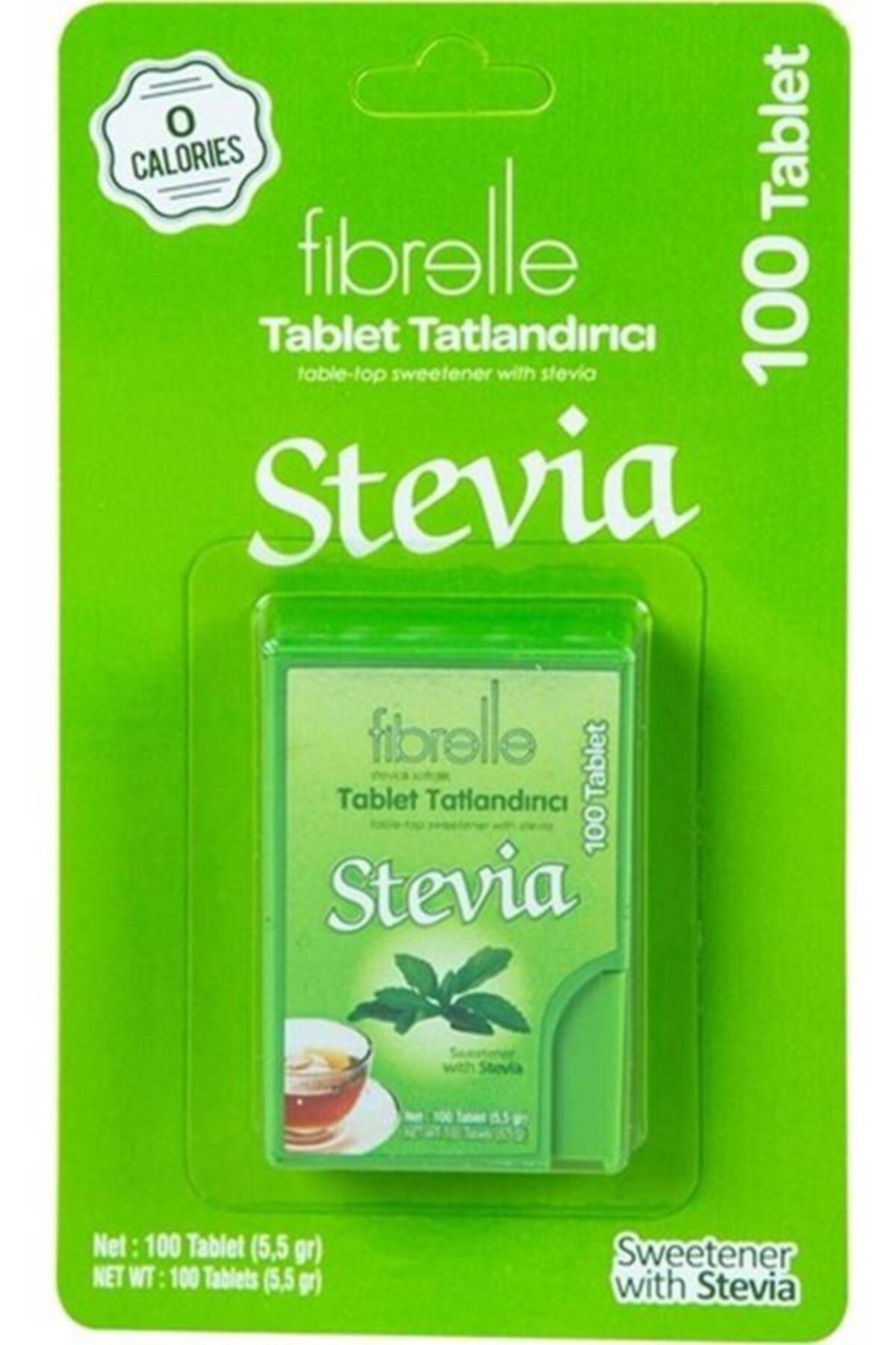 Fibrelle Stevia Tablet Tatlandırıcı - 100 Tablet