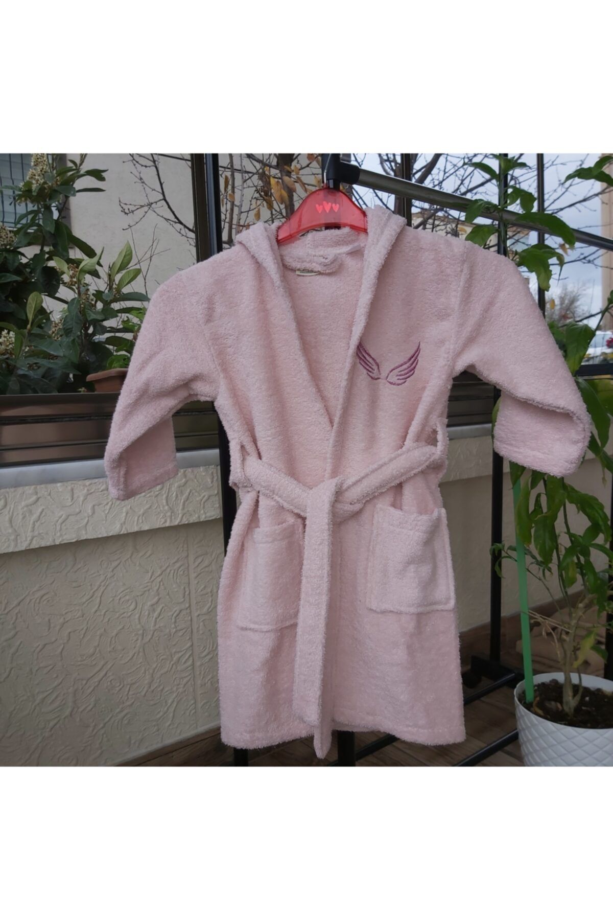 bilginhome Pembe Bebek ve Çocuk Bornoz
