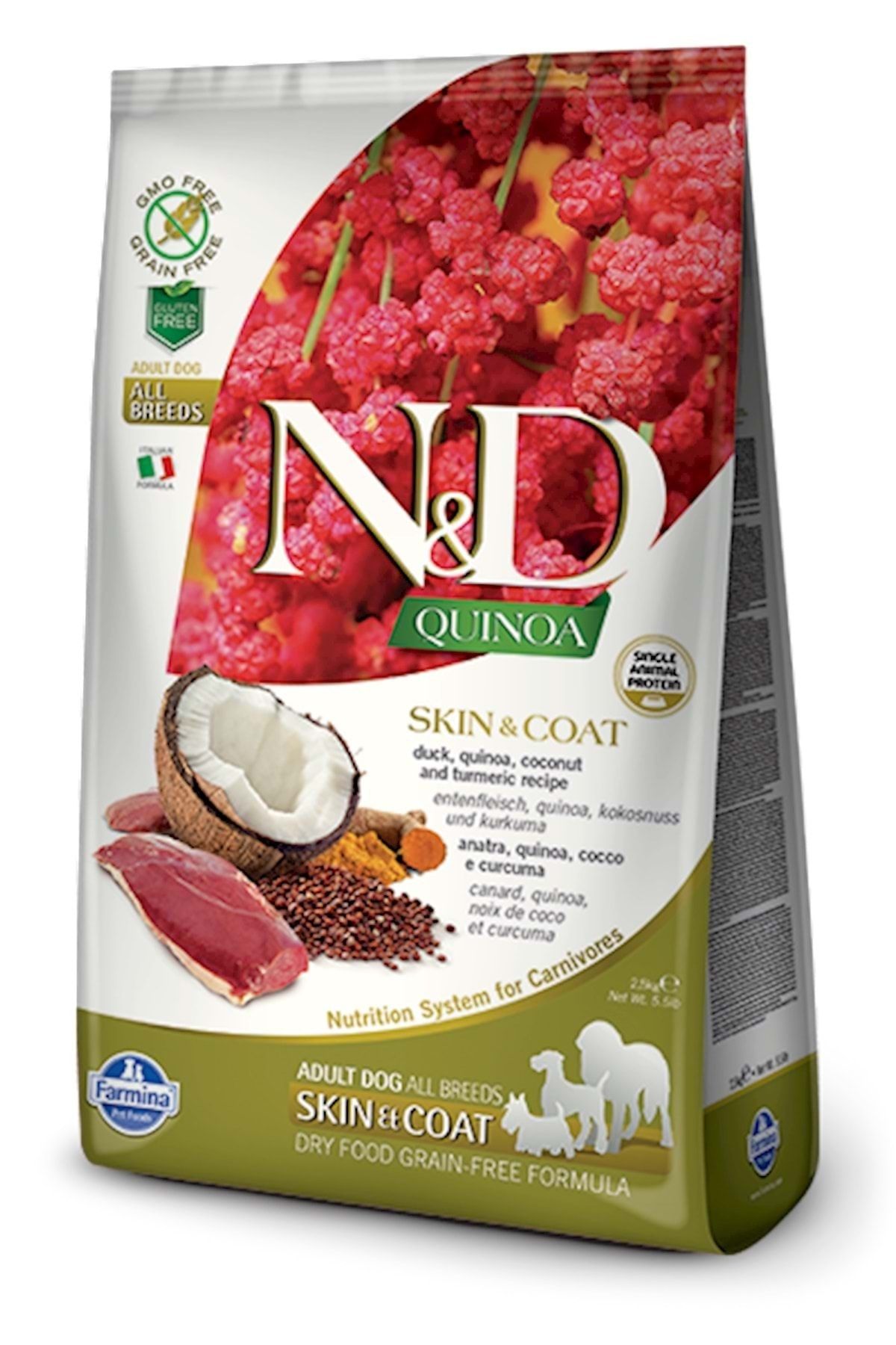 Farmina N%d Skın & Coat Duck Ördekli Kinolı Tüy Bakımı 2.5 Kg