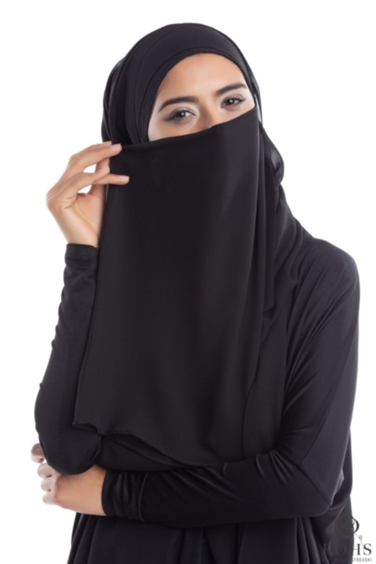 Rohs By Gülsüm Elkhatroushı Peçeli Bone Şal 00007