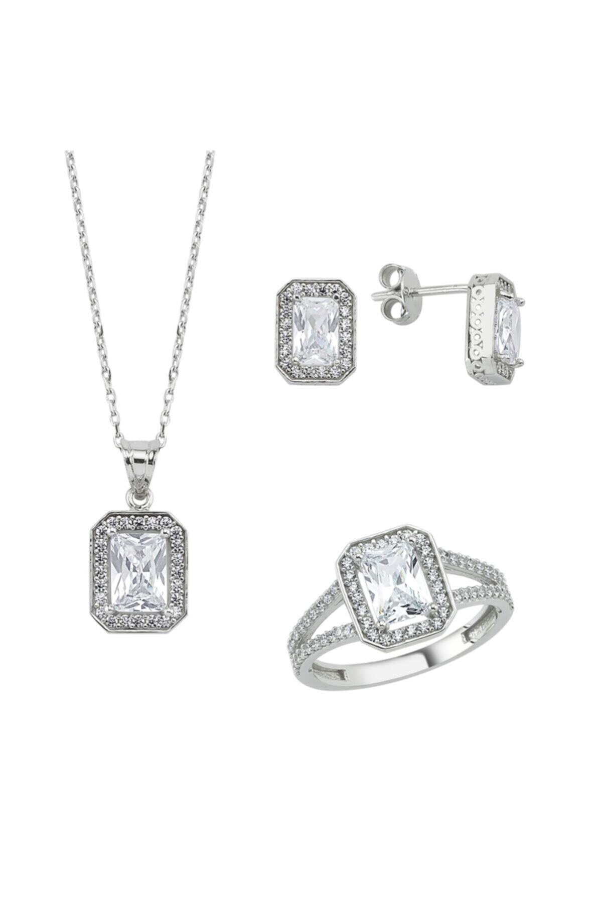 KRD Kadın 14 Ayar 7,40 gr Baget Set Altın Takım