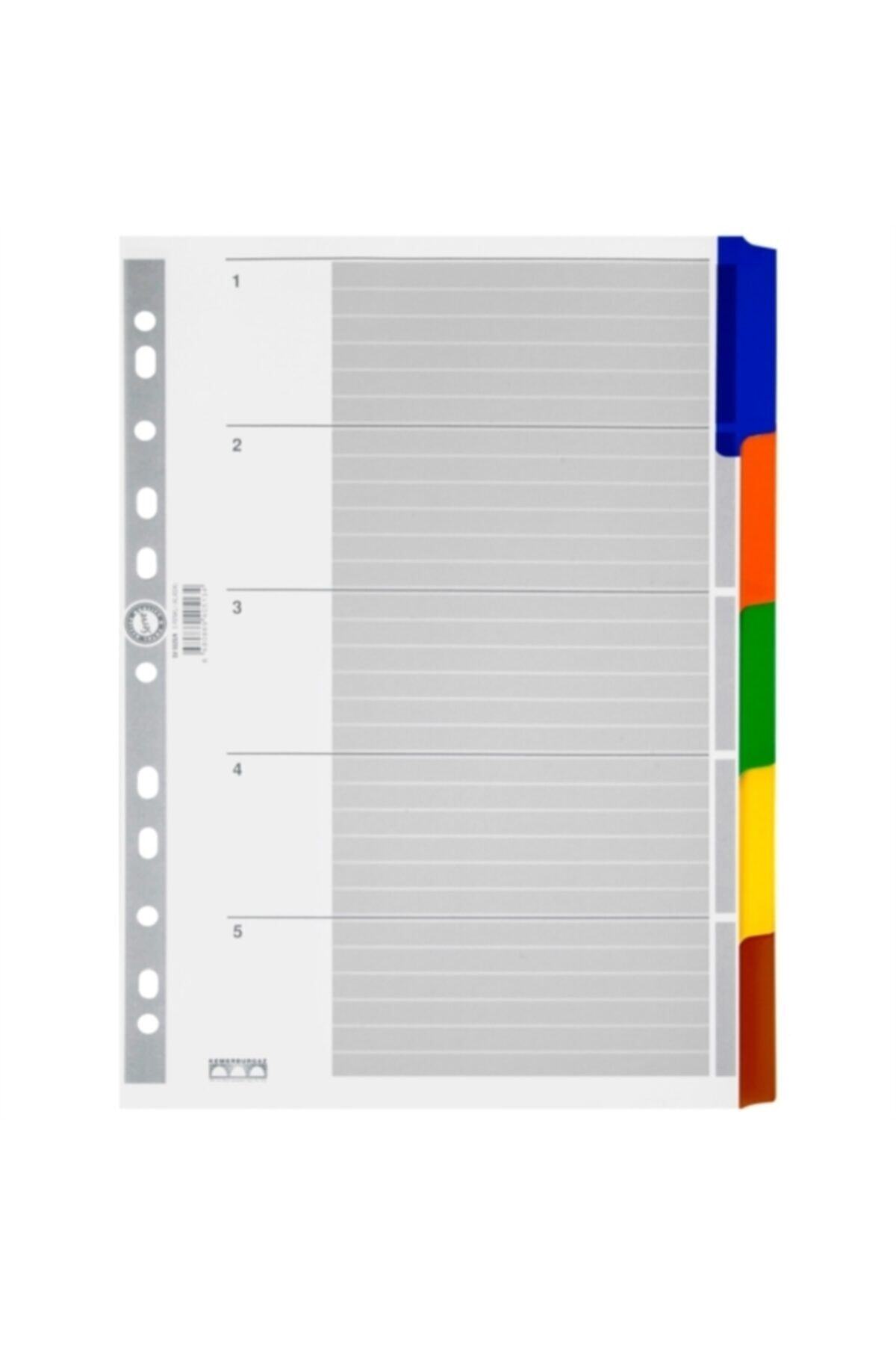 Serve A4 5 Renkli Karton Ayraç