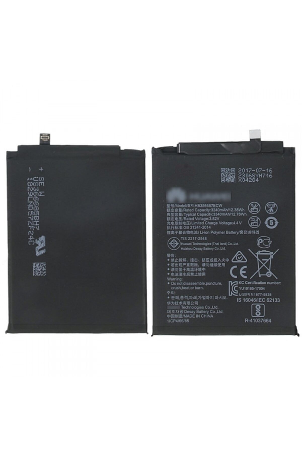 Huawei Mate 10 Lite Için Hb356687ecw 3200 Mah Batarya