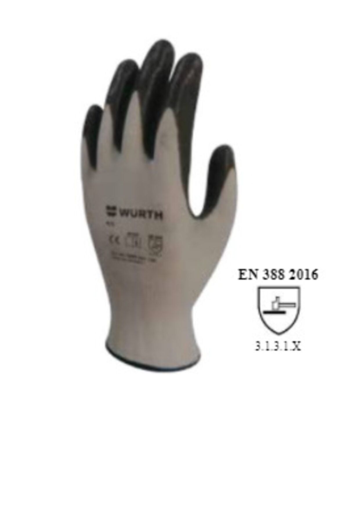 Würth İş Eldiveni Siyah Mekanikçi Boy 10 10'lu Paket