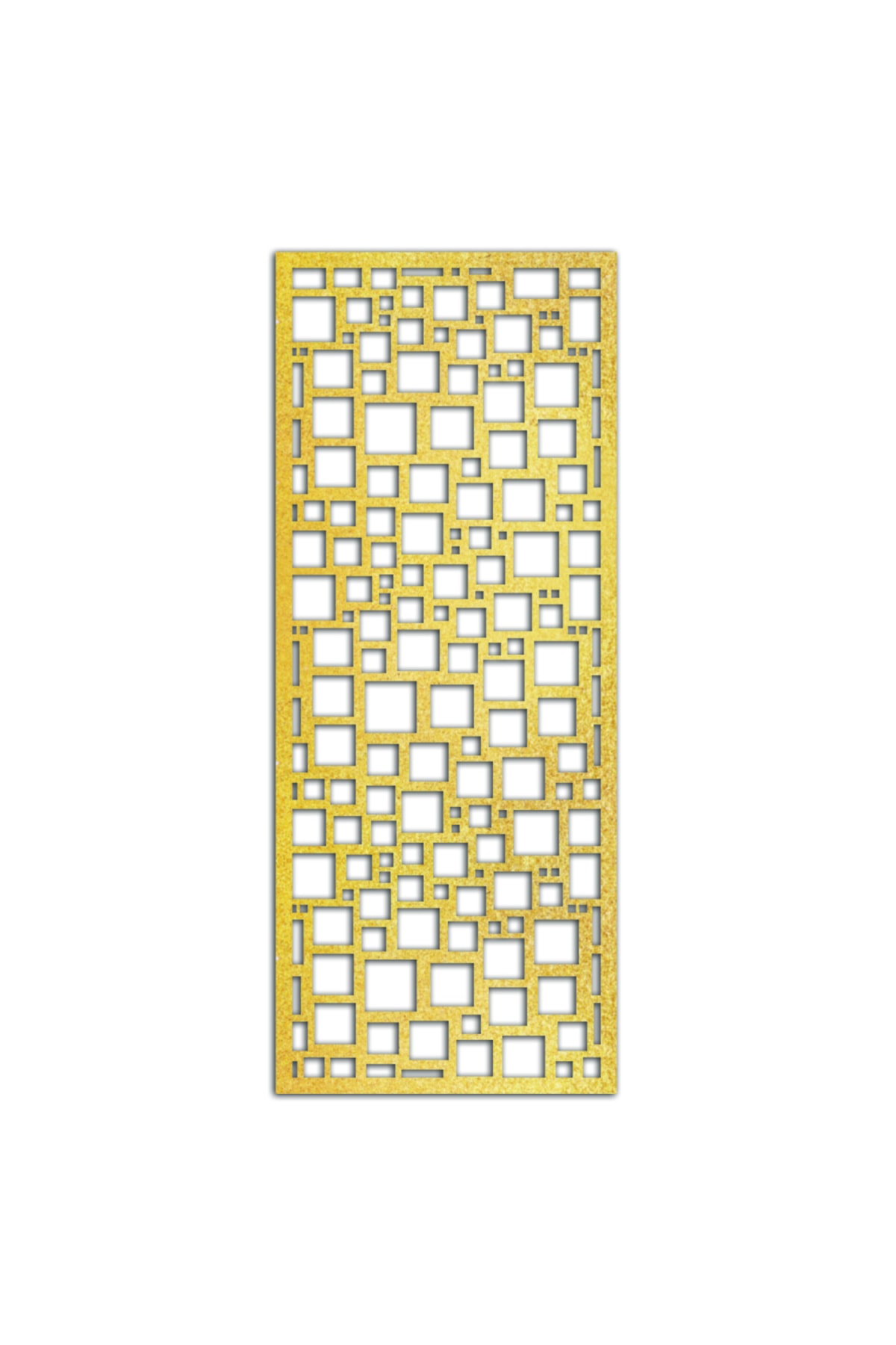 Liar Dekor Liar Ahşap Seperatör (Paravan) - KSP-20 - (18 mm) - (69 cm x 139 cm) - (Gold)