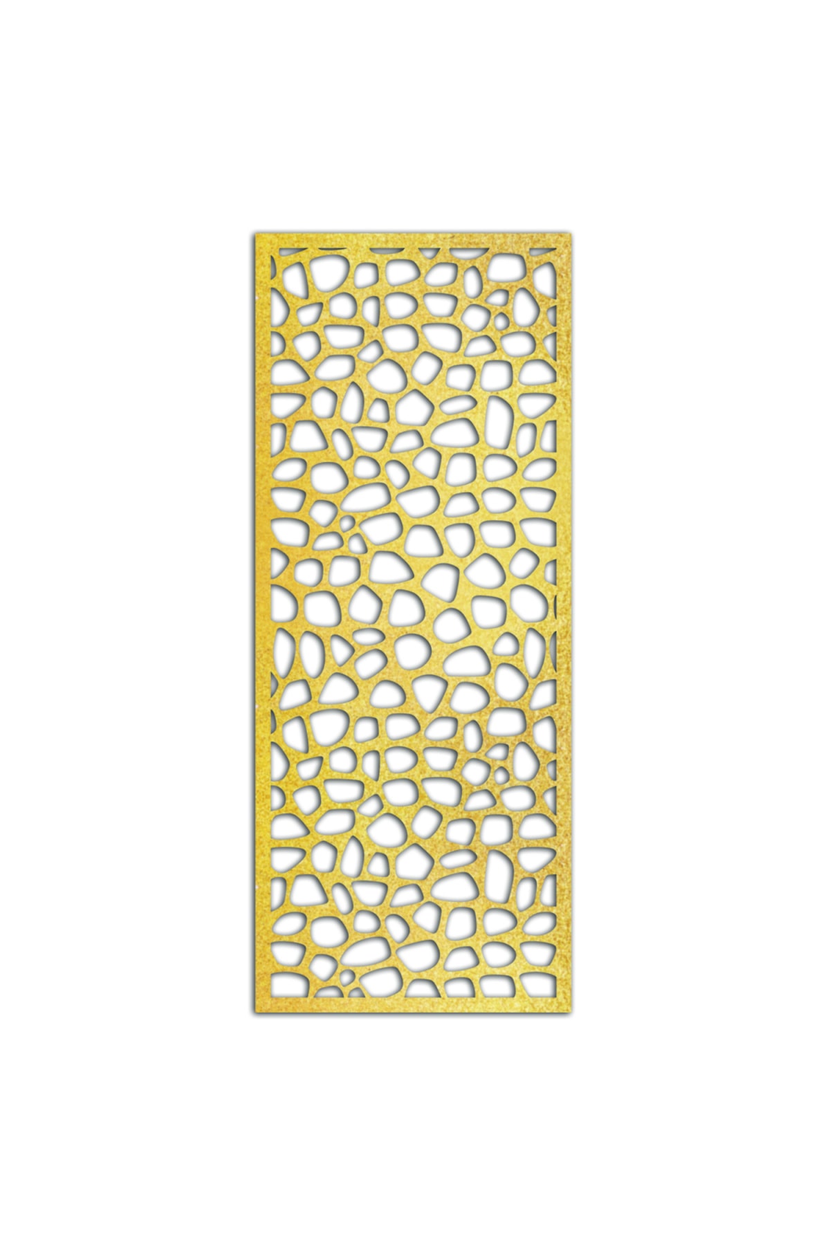Liar Dekor Liar Ahşap Seperatör (Paravan) - KSP-11 - (10 mm) - (69 cm x 139 cm) - (Gold)