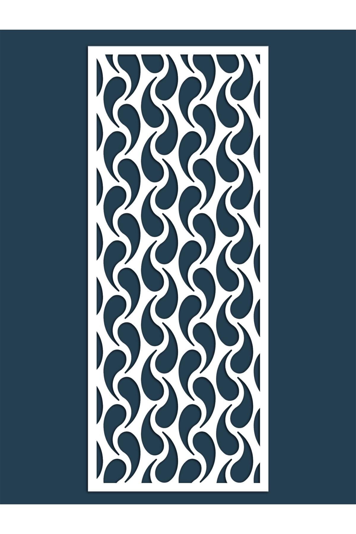 Liar Dekor Liar Ahşap Seperatör (Paravan) - KSP-14 - (10 mm) - (60 cm x 160 cm) - (Beyaz)